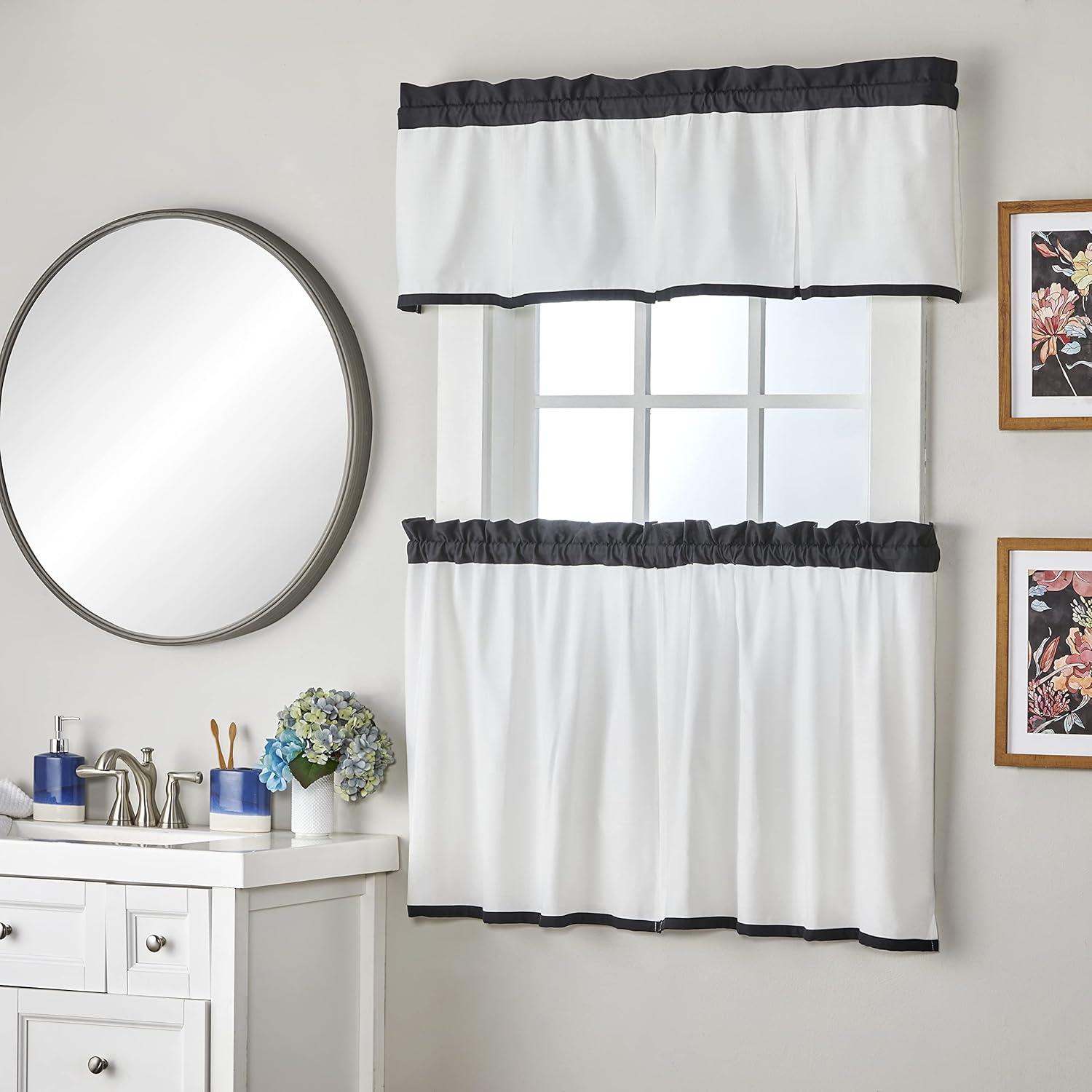 SKL Home Striped Tailored 48'' W Window Valance