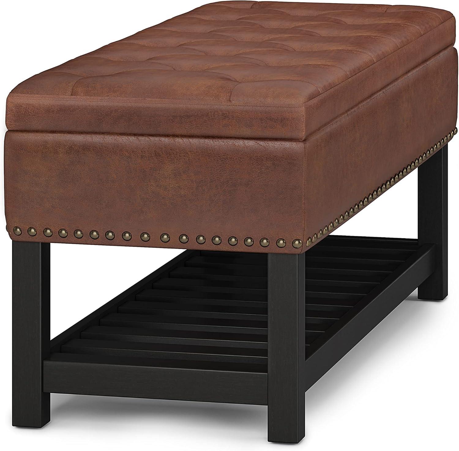 Lomond Faux Leather Upholstered Storage Bench