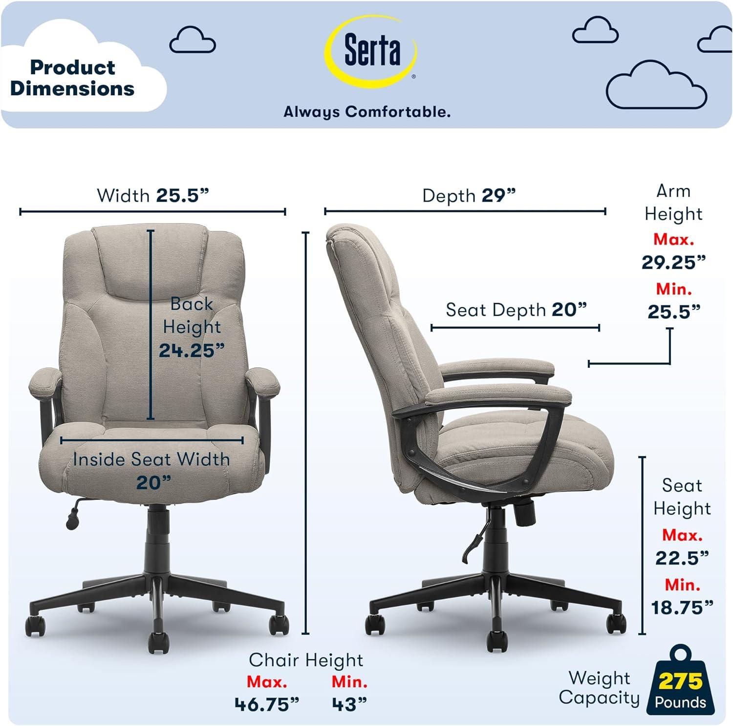 Style Hannah Ii Office Chair Harvard - Serta