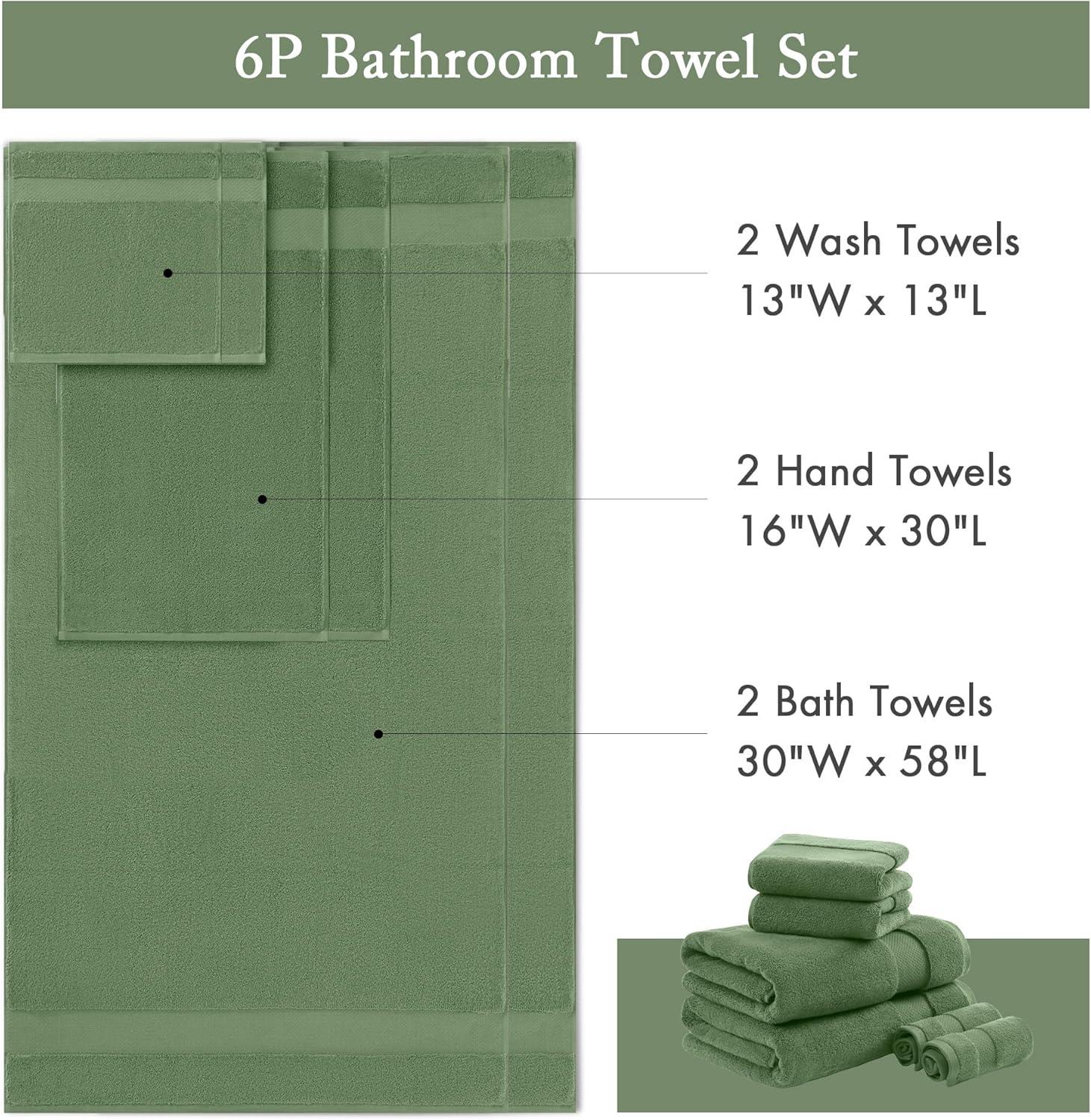 Turkish 100% Cotton Oversized Towel Set