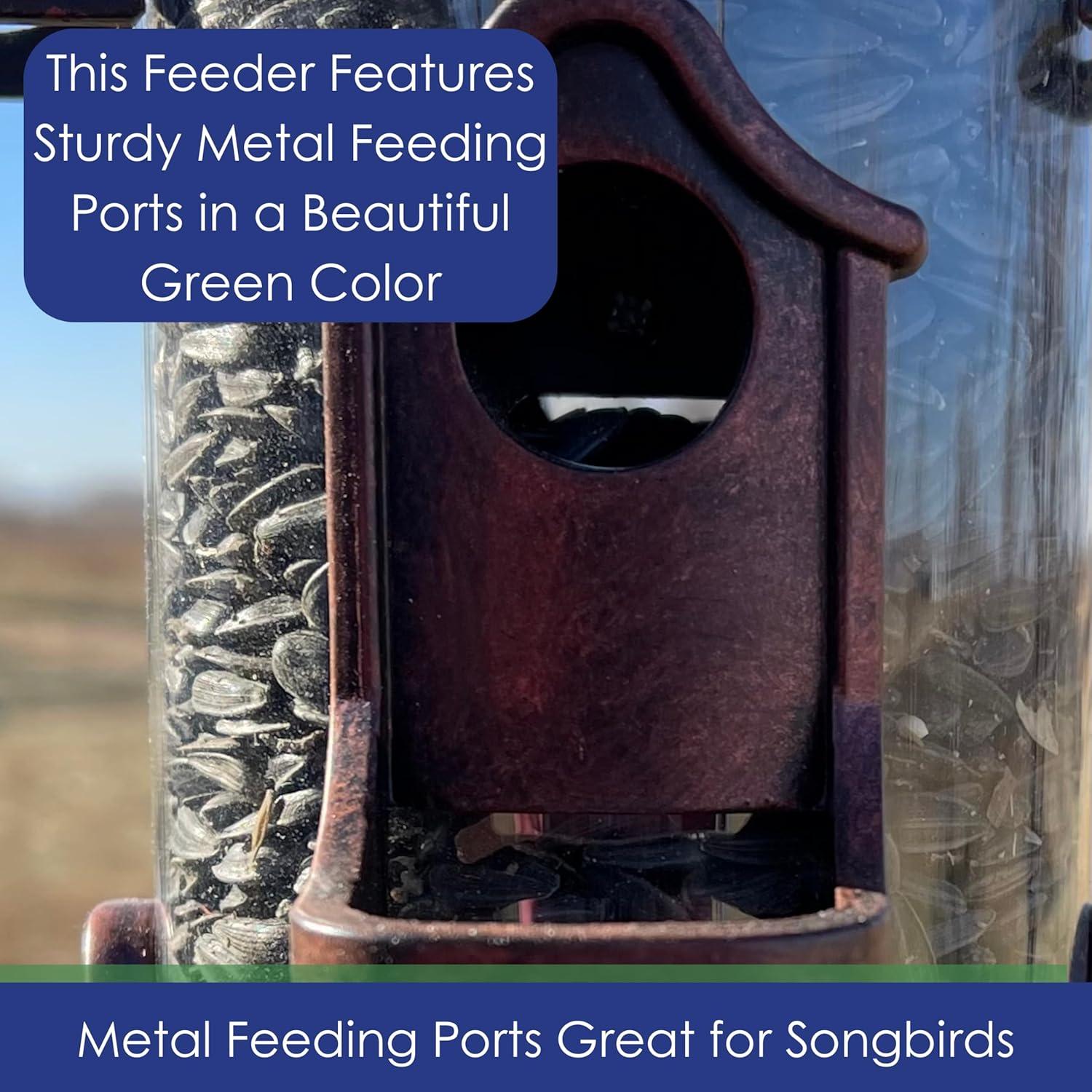 Clear Acrylic Surface Mount Bird Seed Tray with Drainage Holes