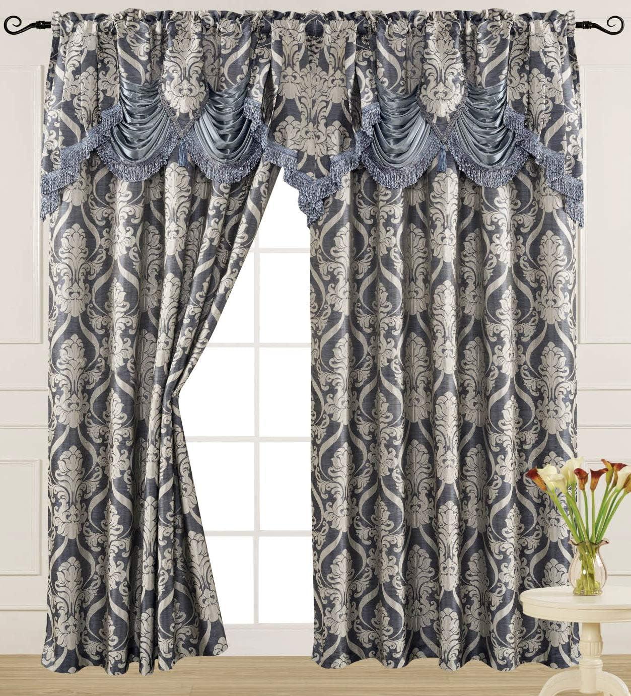Venice Collections Polyester Room Darkening Curtain Single Panel