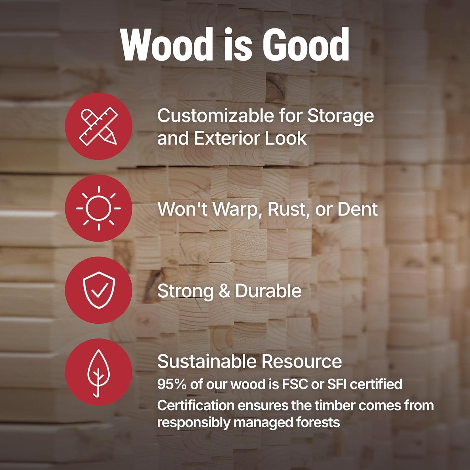 Handy Home Hudson Wood Storage Shed