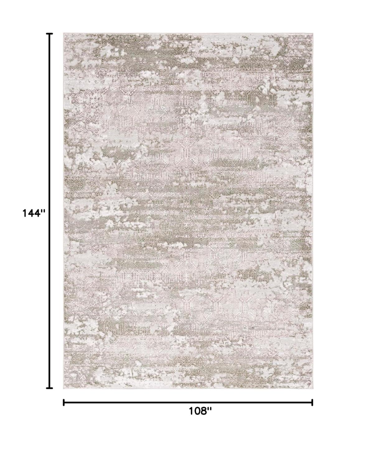 Meadow 500 MDW585 Power Loomed Indoor Area Rug - Beige/Sage - 9'x12' - Safavieh