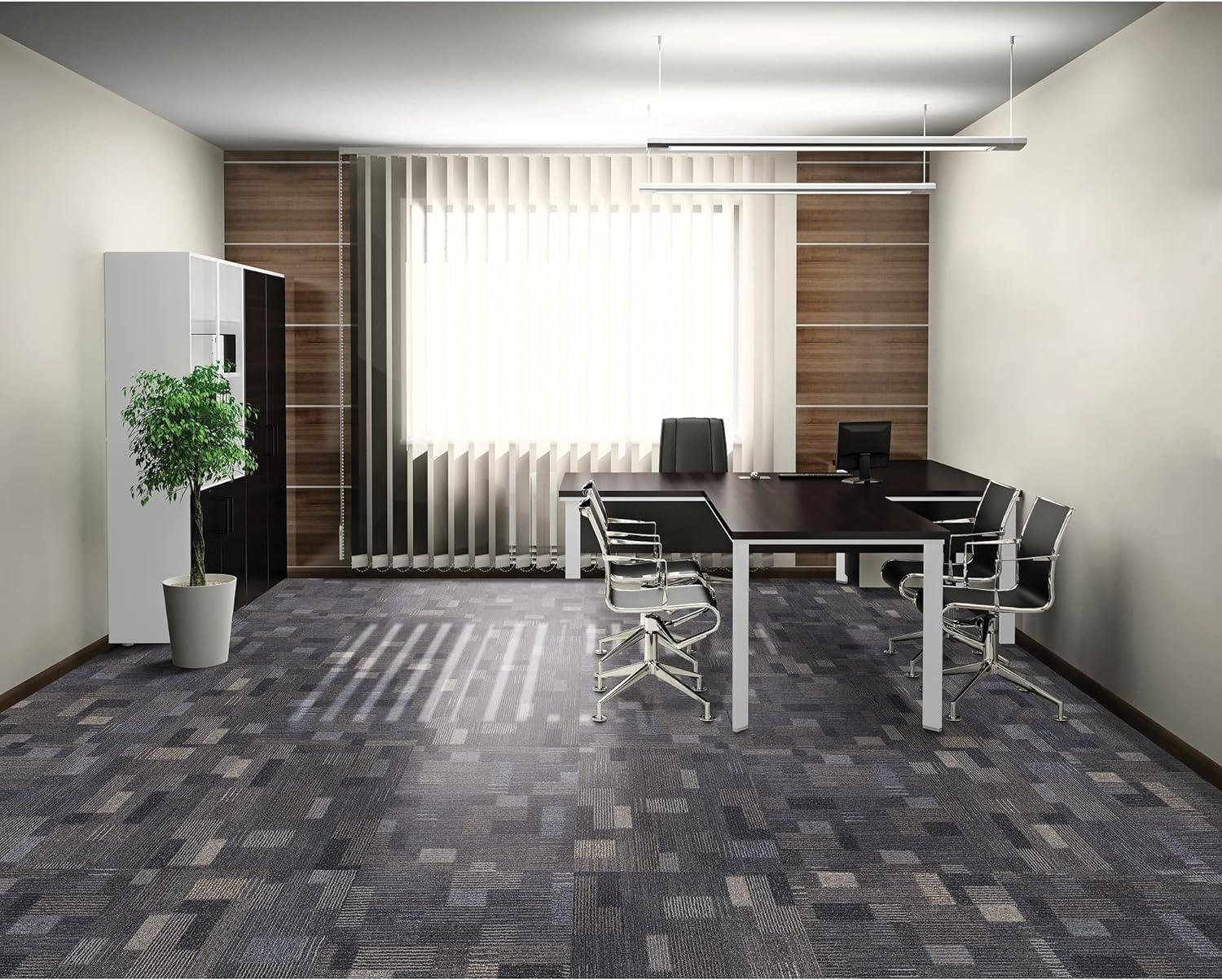 Mohawk Basics 24" x 24" Carpet Tile Sample with EnviroStrand™ PET Fiber in Ocean Deep (1 piece)