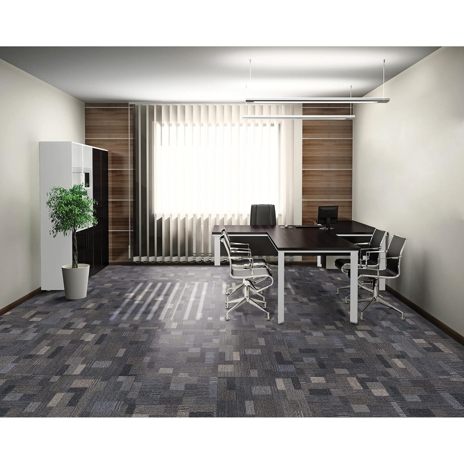 Mohawk Basics 24" x 24" Carpet Tile Sample with EnviroStrand™ PET Fiber in Ocean Deep (1 piece)