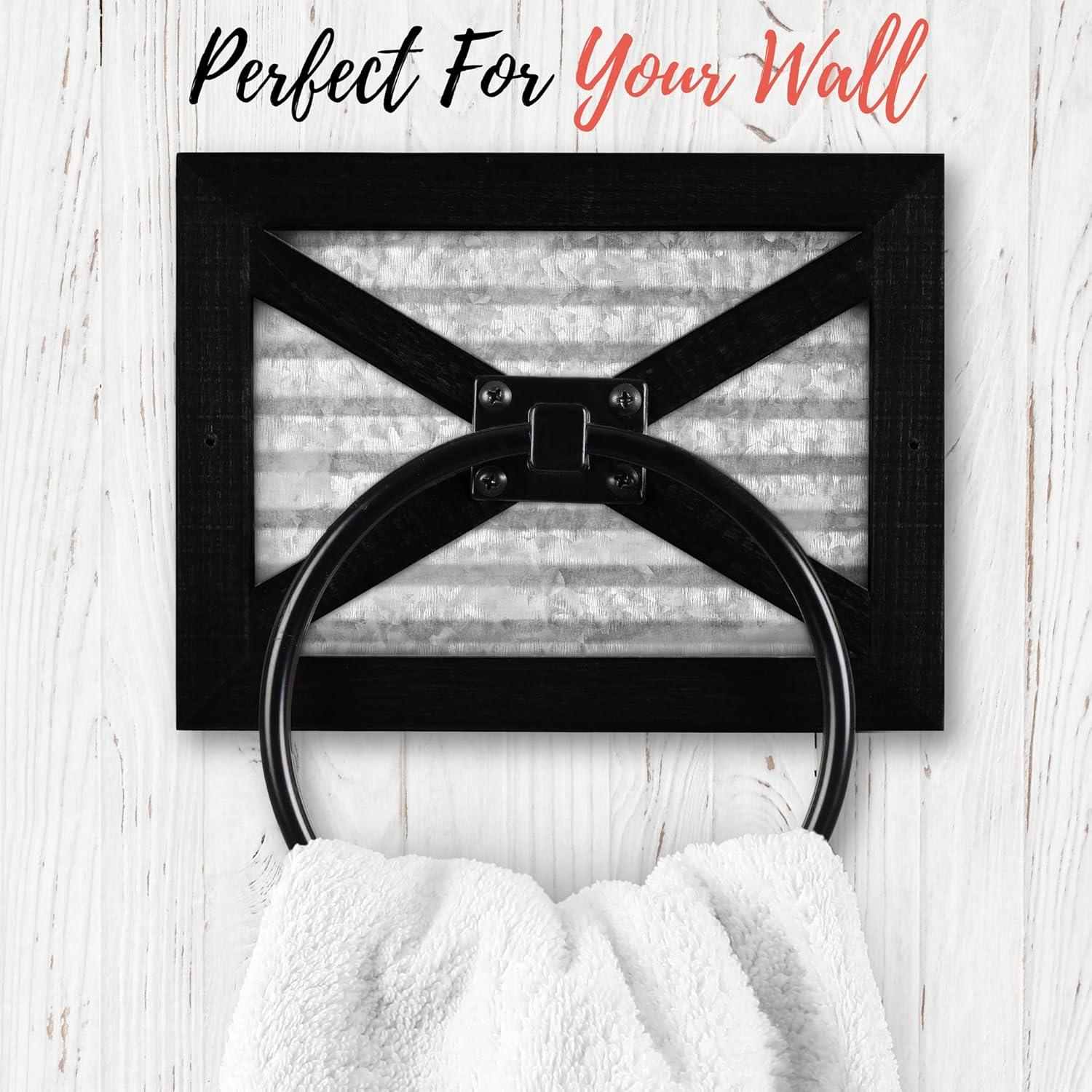 Rustic Farmhouse Décor Bathroom Towel Ring For Wall