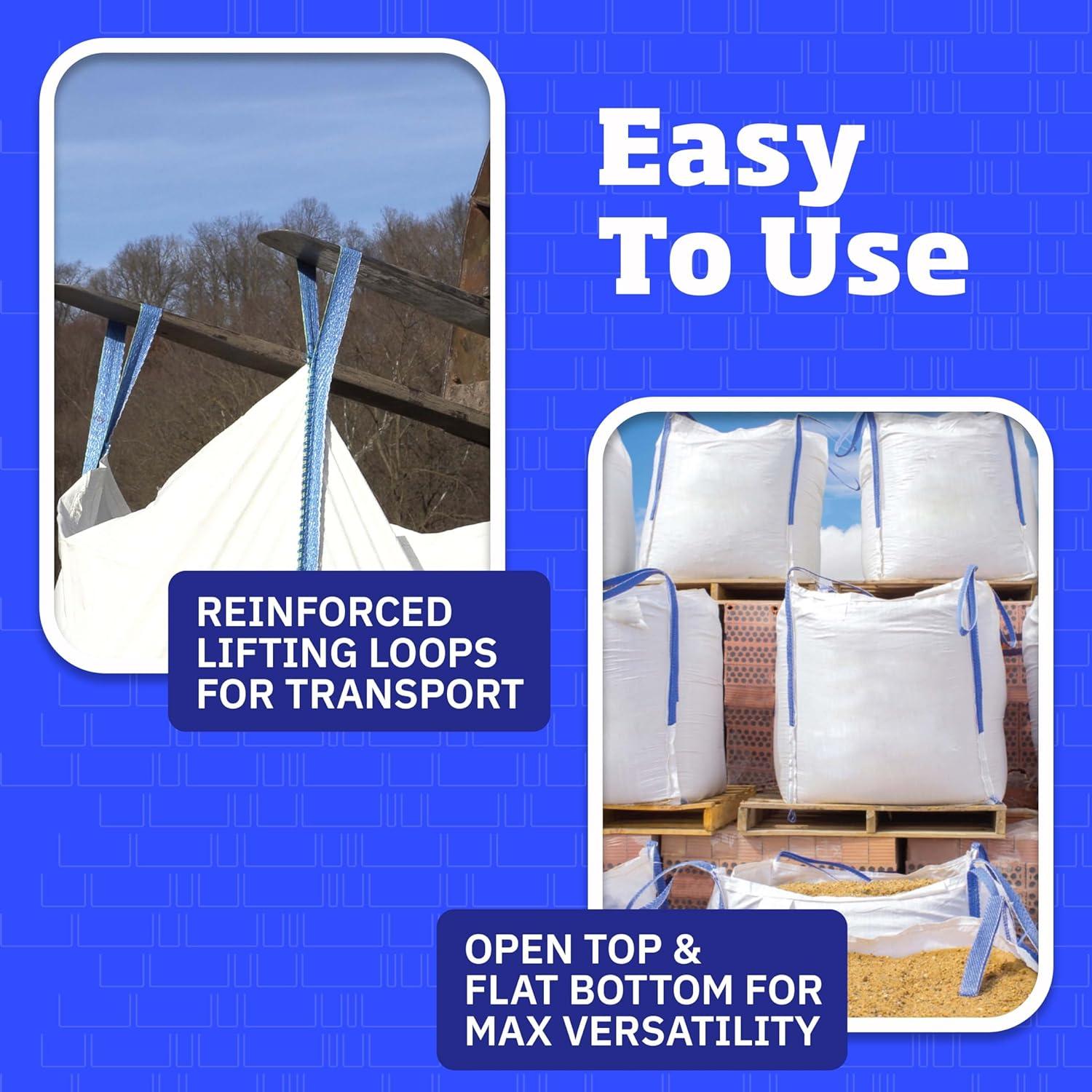 DuraSack 200-Gallon White Heavy Duty Polypropylene Construction Bag