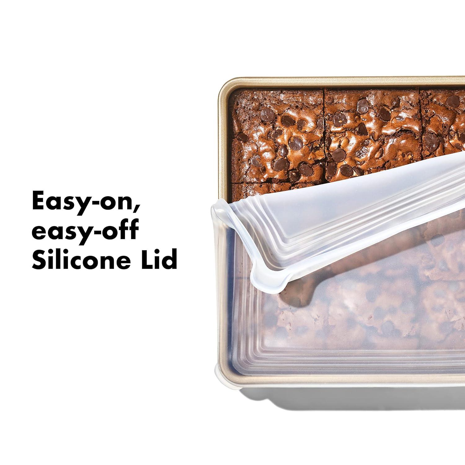 Clear Silicone Square Bakeware Lid 9" x 9"