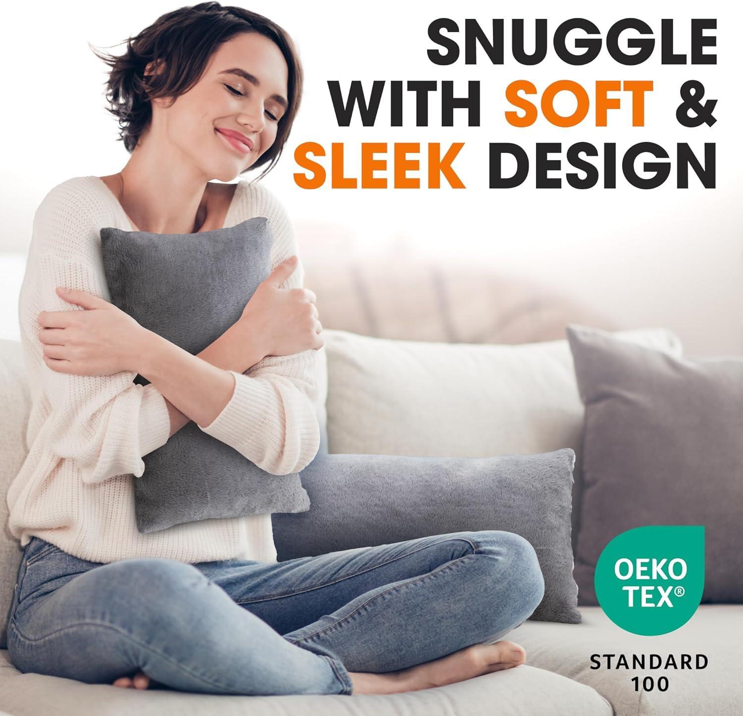 Cheer Collection Reversible Throw Pillow (Set of 2)