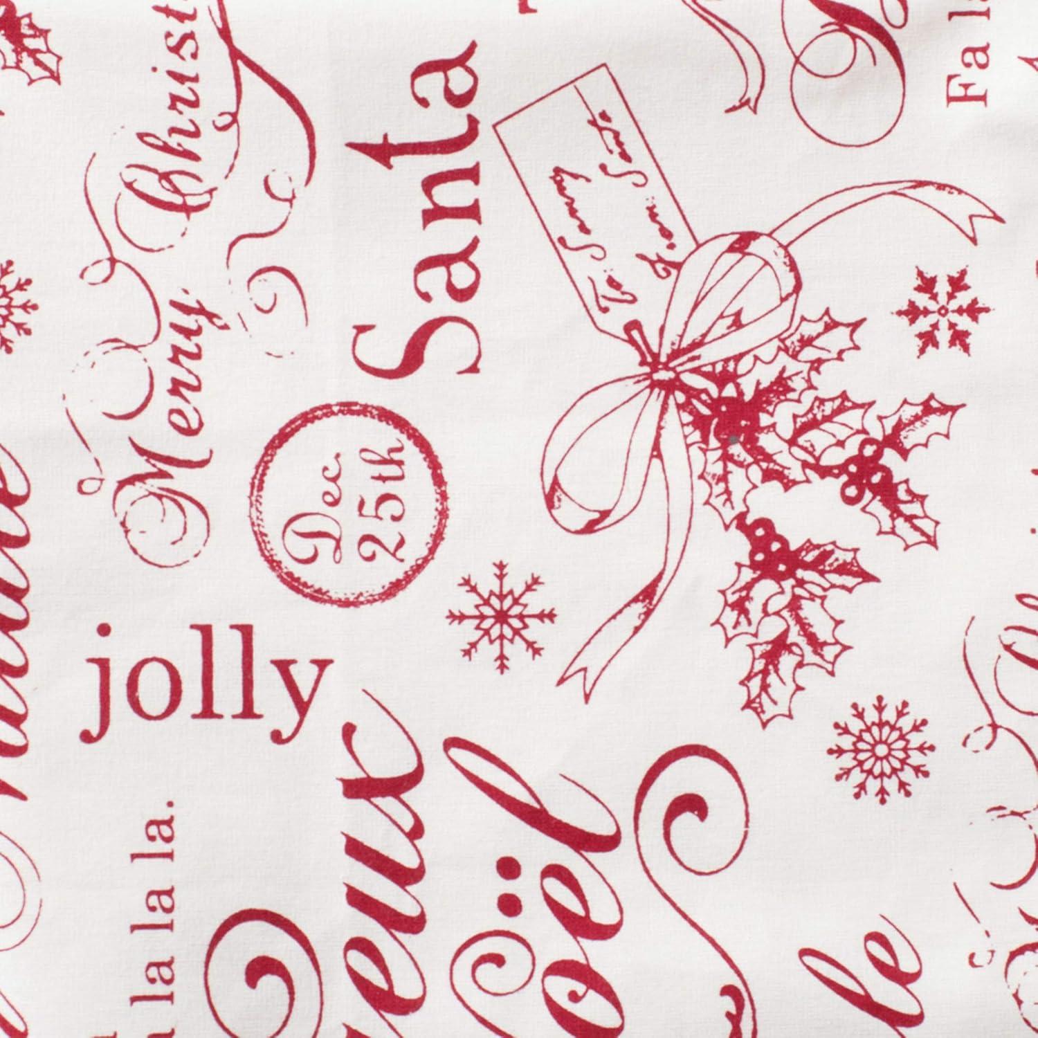 Vintage Christmas Print Napkin (Set of 6)