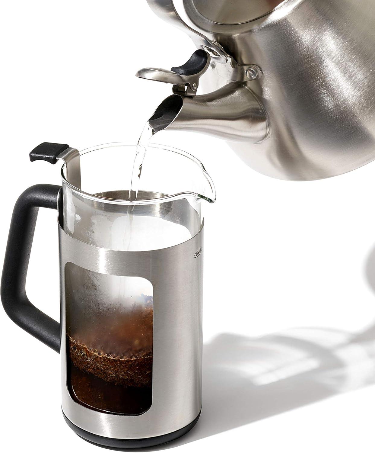 OXO French Press Coffee Maker Brew and Serve Glass Carafe 8 Cup