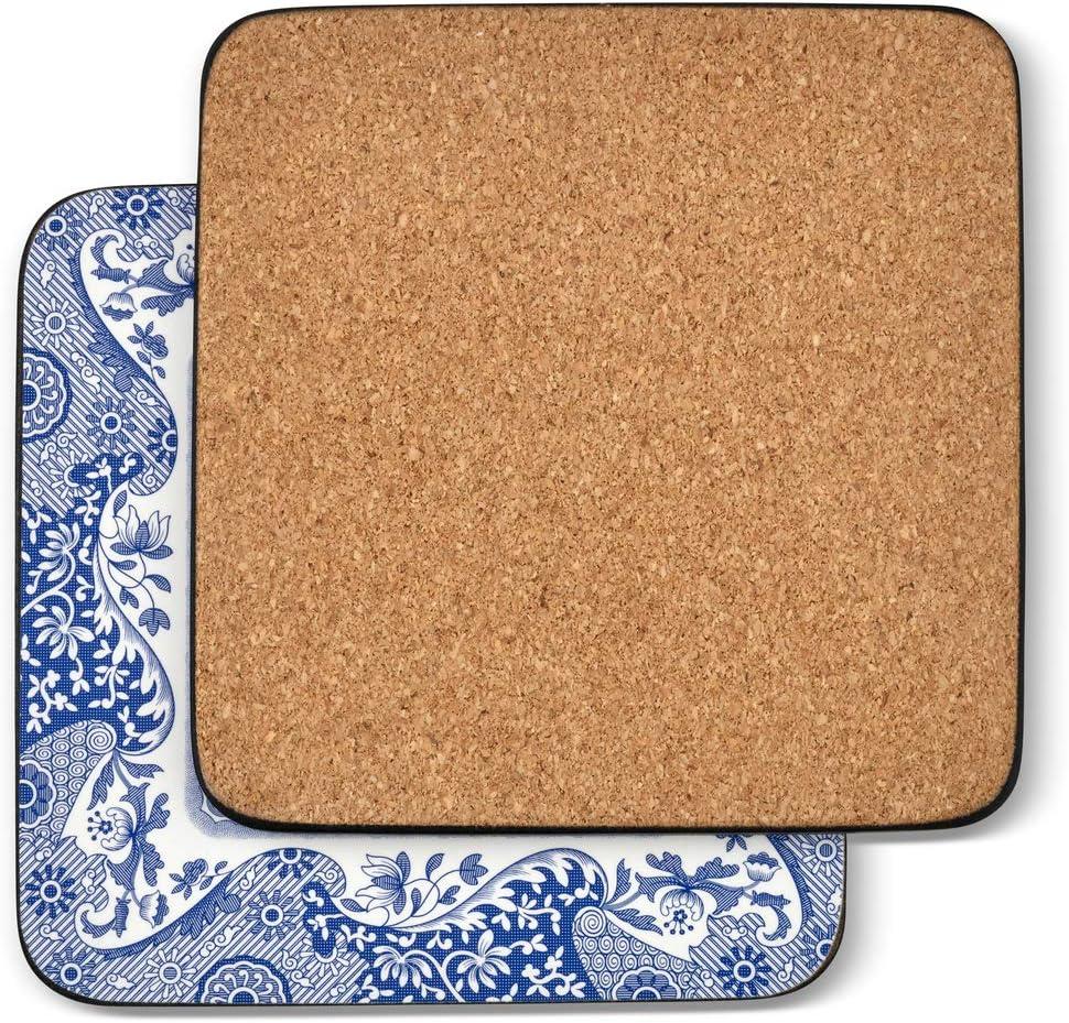 Pimpernel Blue Italian Coasters 4"X 4"