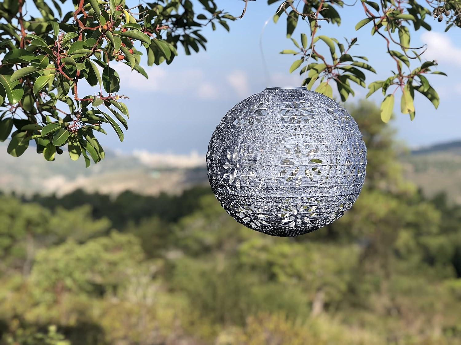 Boho Globe Solar Outdoor Lantern