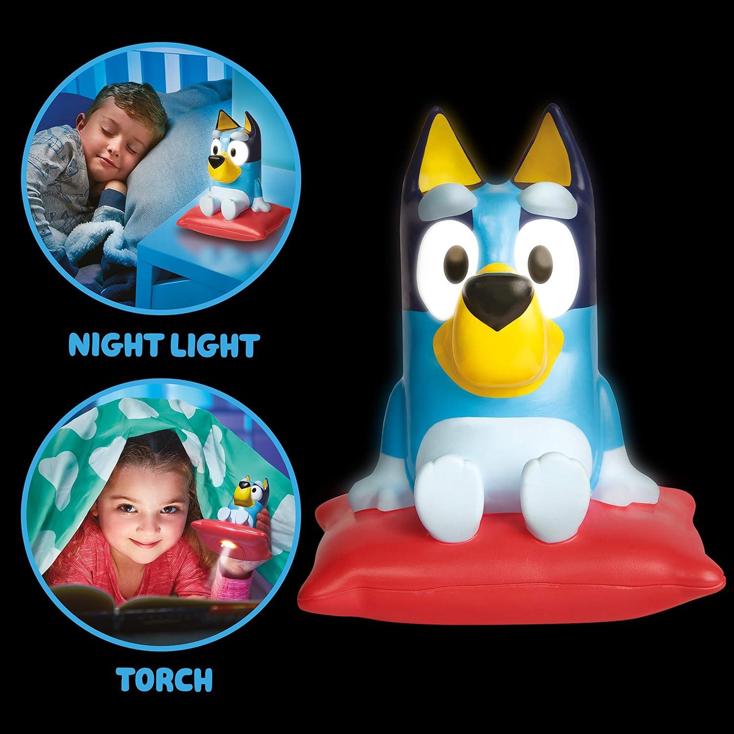 Bluey, 2 in 1 Night Light & Flashlight, LED, Auto-off Timer, Preschool, Ages 1+