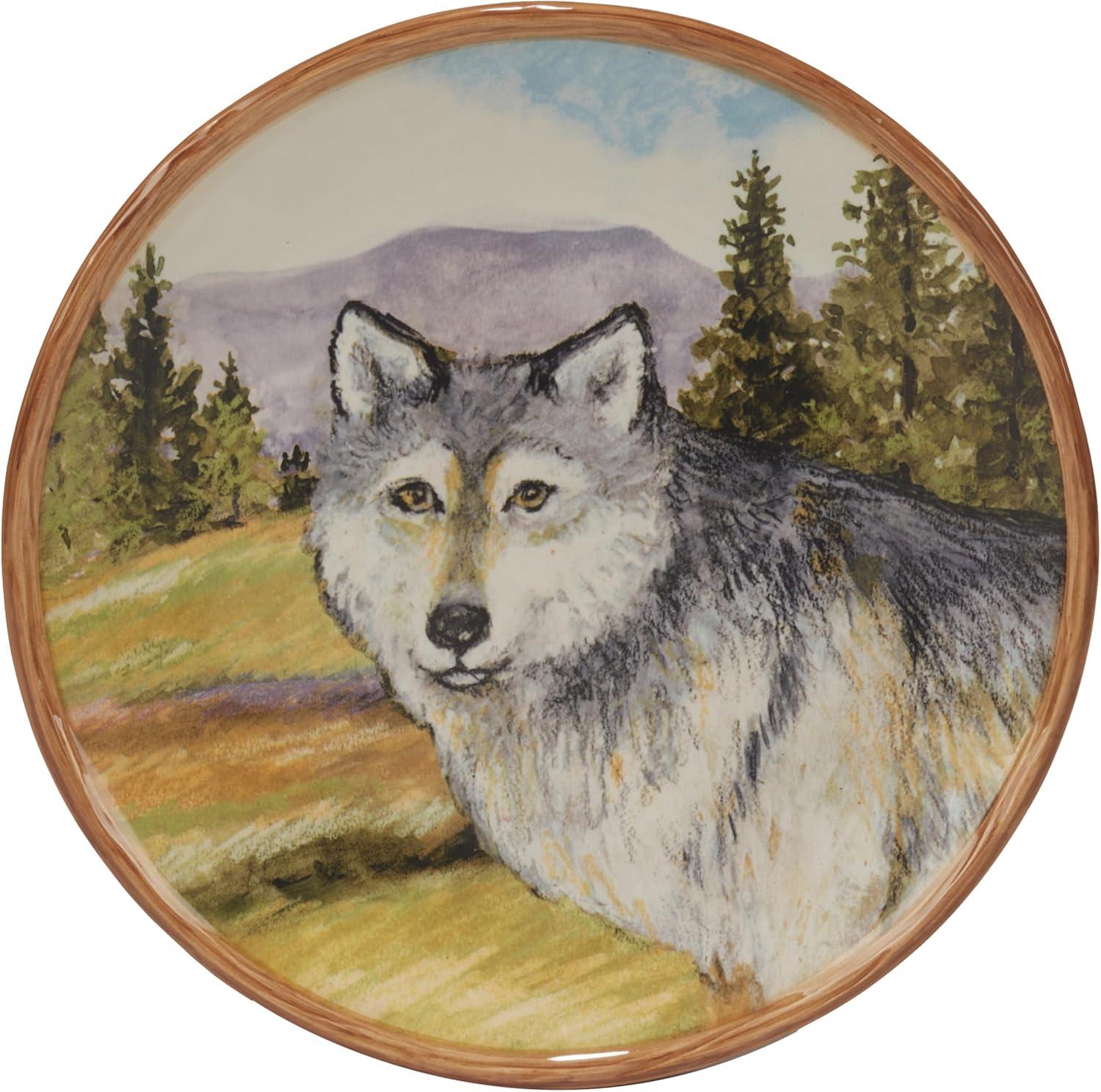 Mountain Summit Assorted Colors Dessert Plates (Set of 4)