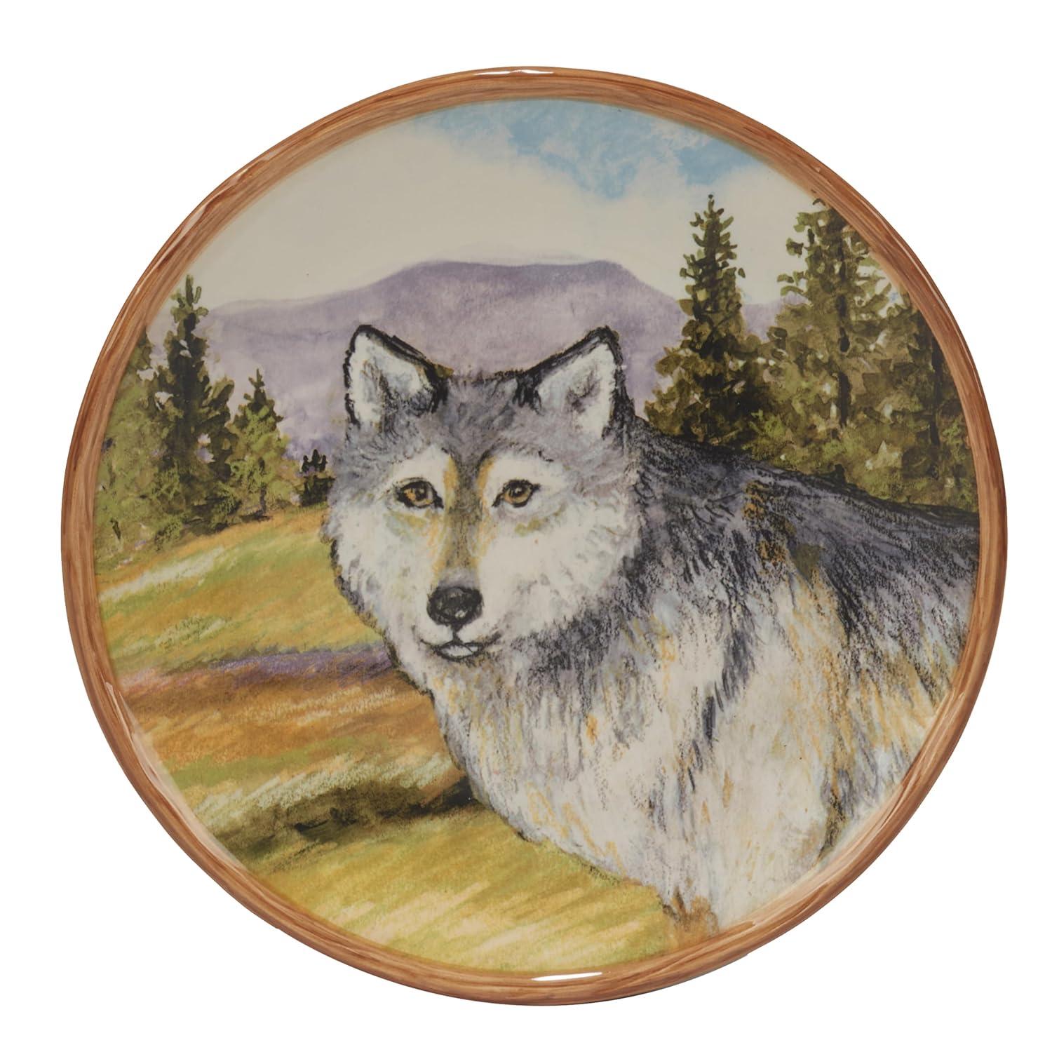 Mountain Summit Assorted Colors Dessert Plates (Set of 4)