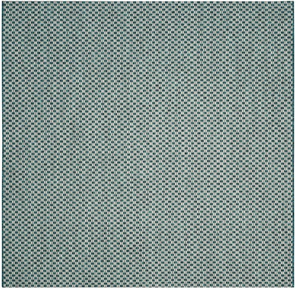 Courtyard CY8653 Power Loomed Indoor and Outdoor Area Rug - Black/Light Grey - 9'x12' - Safavieh