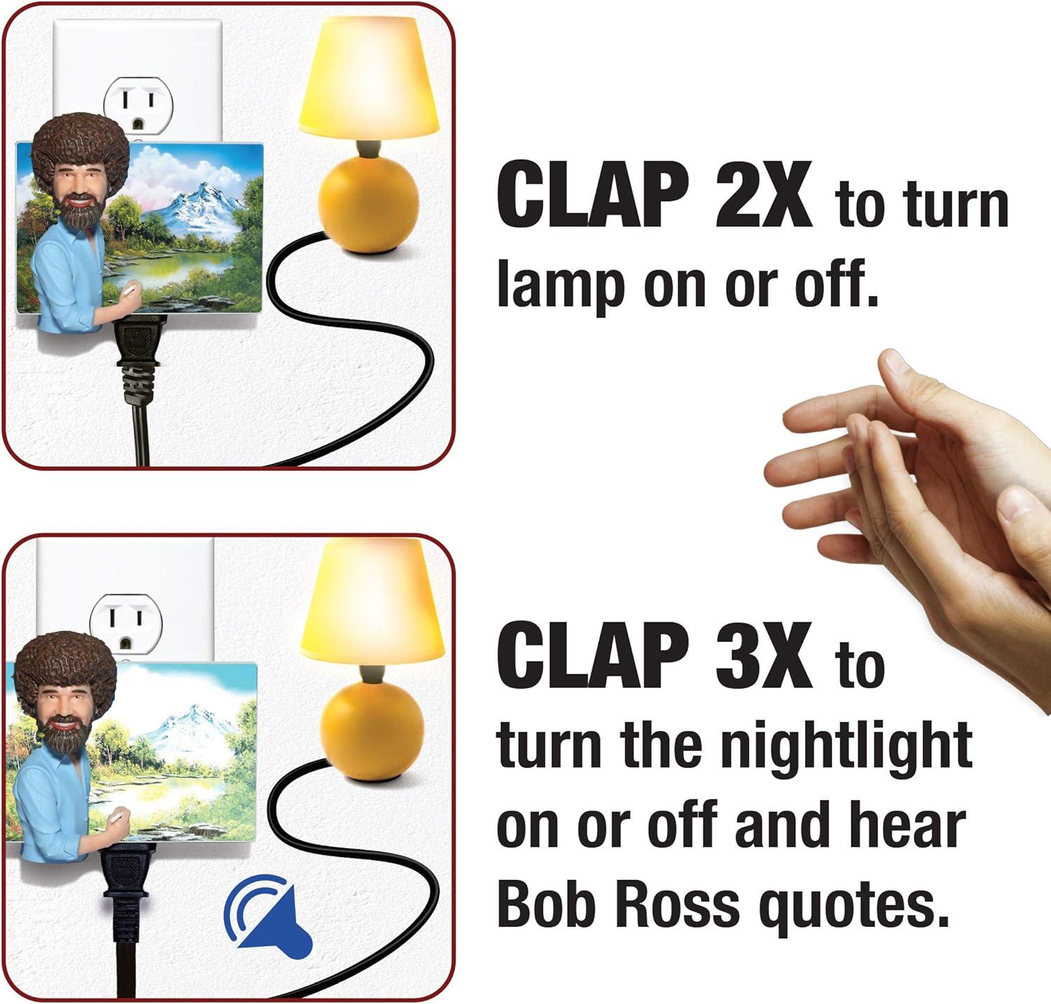 NECA Bob Ross Talking Clapper with Night Light