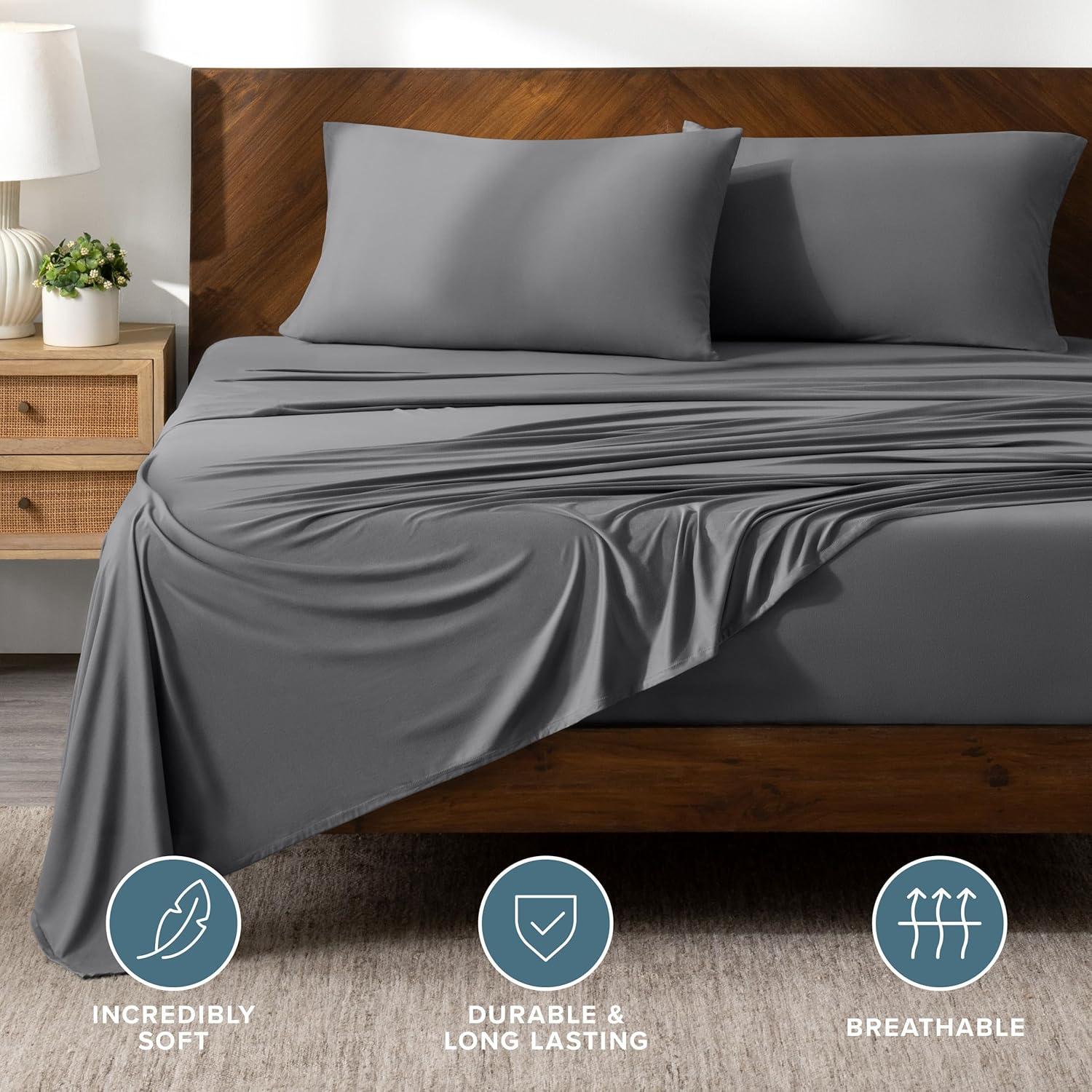 Bare Home Microfiber Stretch Sheet Set