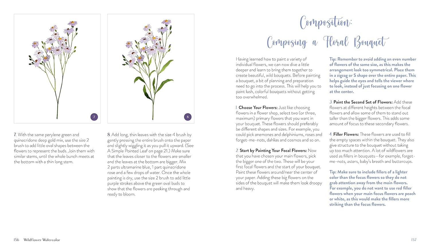 Wildflower Watercolor - by Sushma Hegde (Paperback)