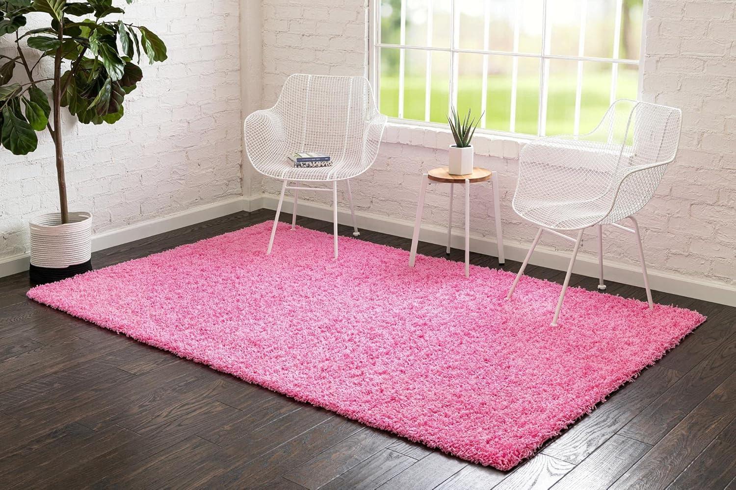 Unique Loom Solid Shag Solid Indoor Woven Area Rug