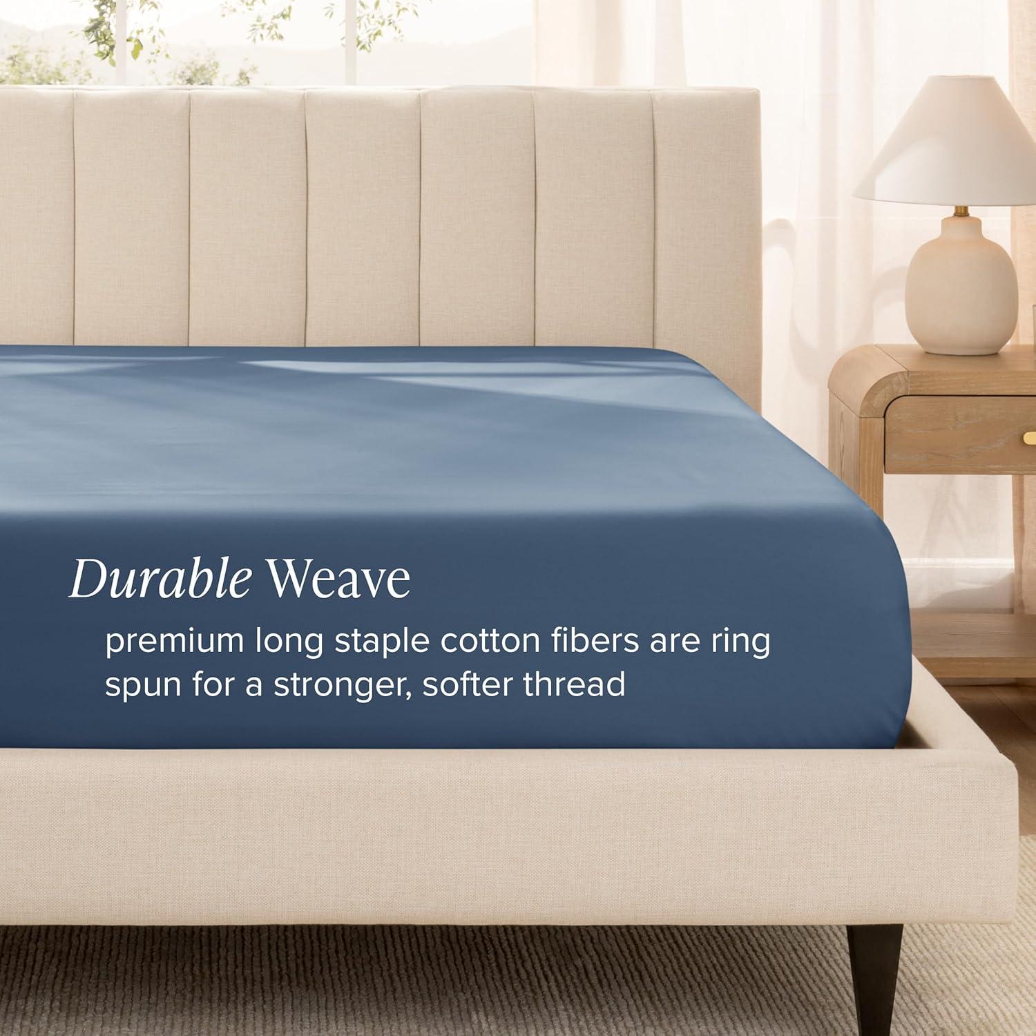 Bare Home Organic Sateen Fitted Sheet