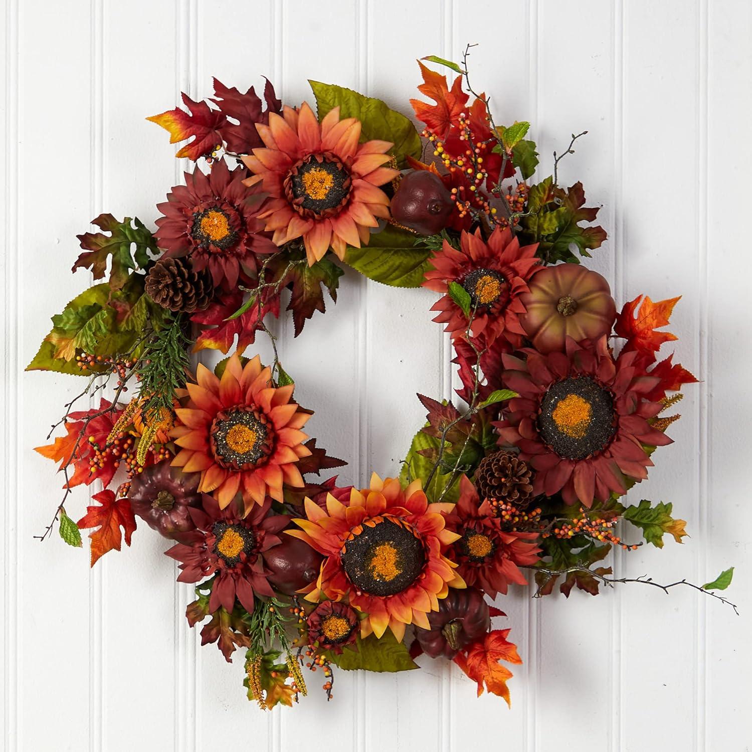 Faux Mixed Assortment 24'' Wreath