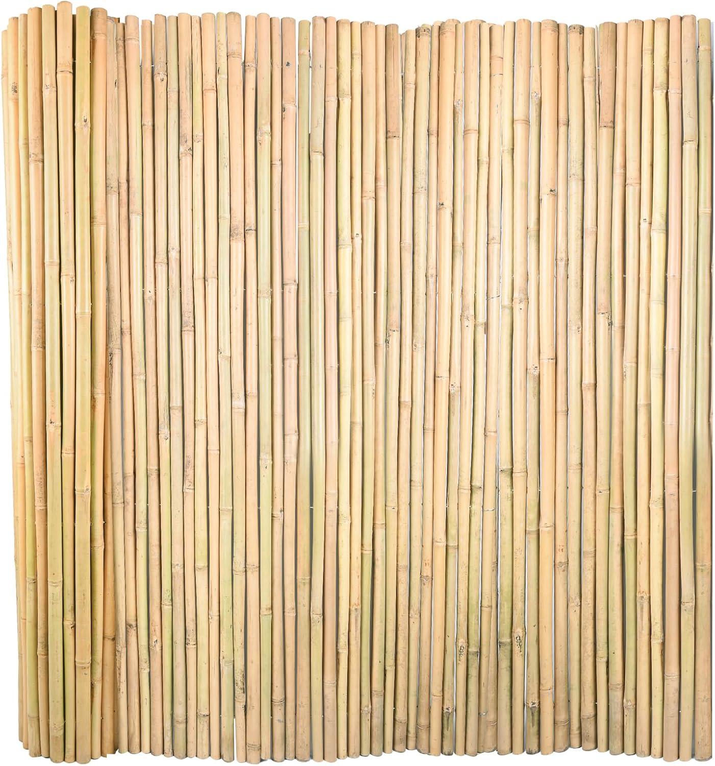 Backyard X-Scapes Natural Bamboo Fencing Decorative Privacy Screen No Dig Fence Panel