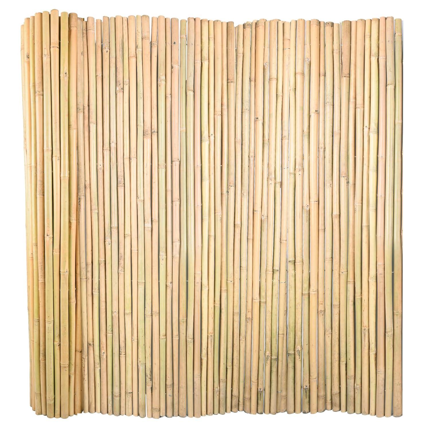 Backyard X-Scapes Natural Bamboo Fencing Decorative Privacy Screen No Dig Fence Panel