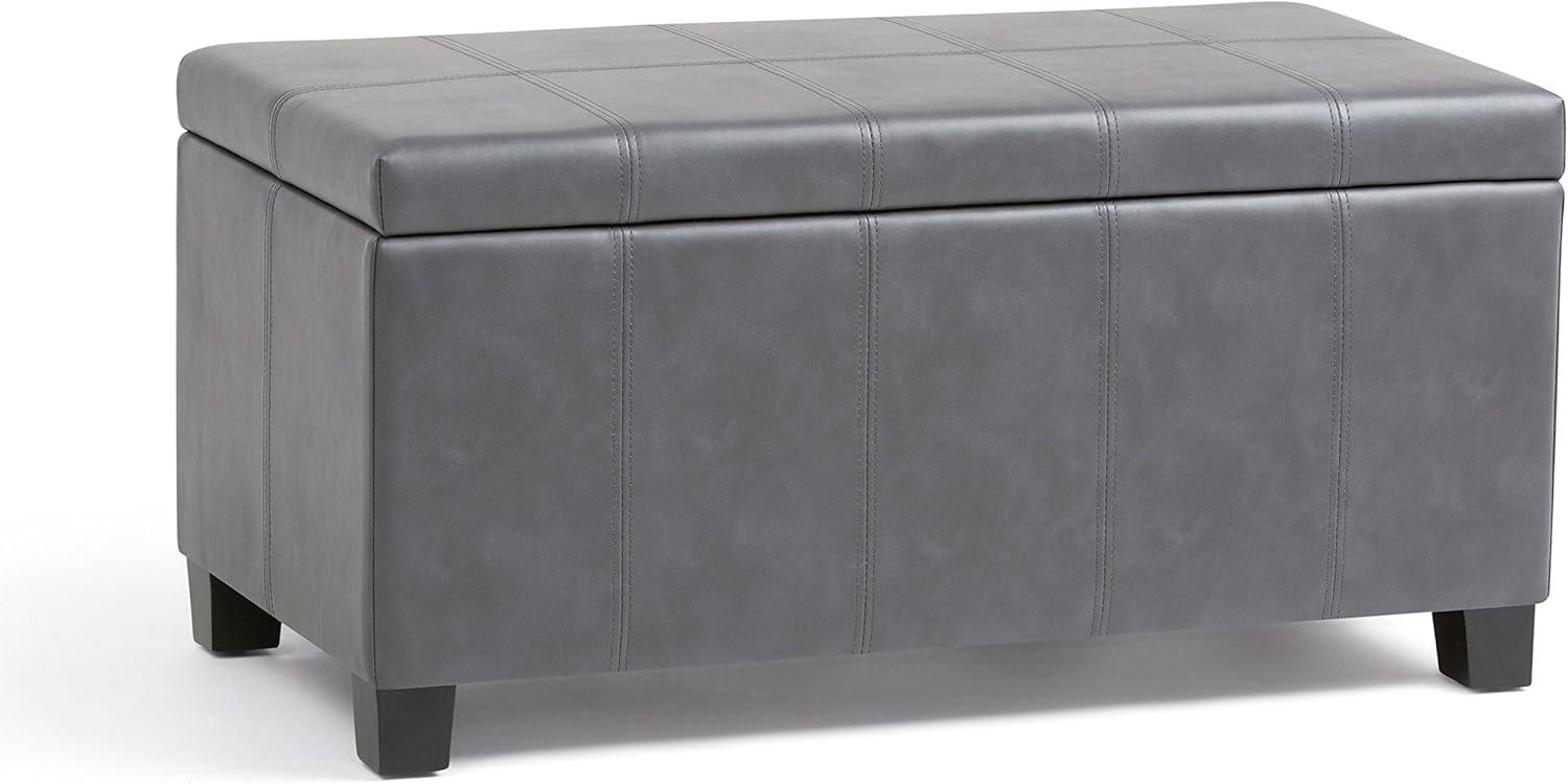 Dover Faux Leather Ottoman