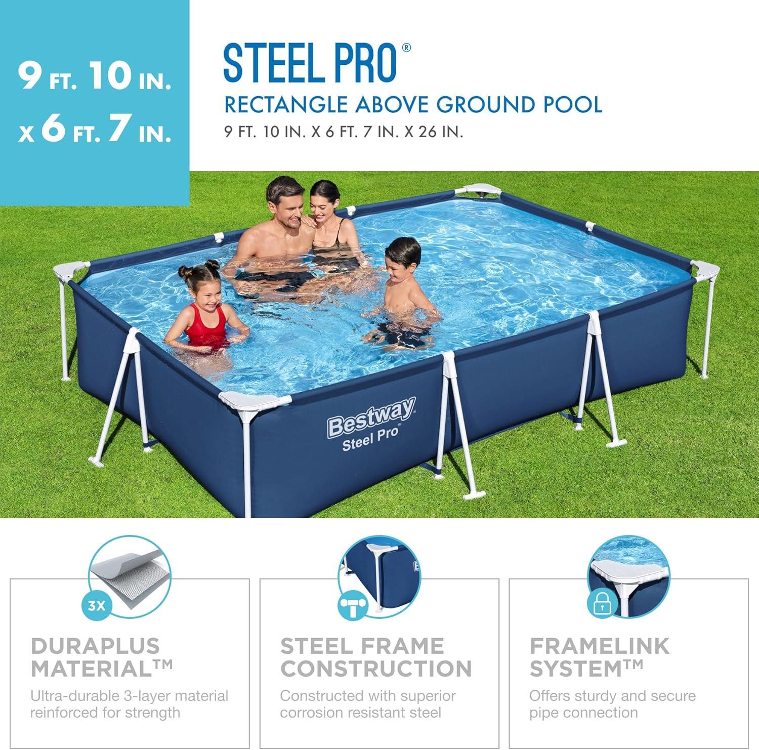 Bestway Deluxe Splash Kids Ground Swimming Pool (Pool Only)