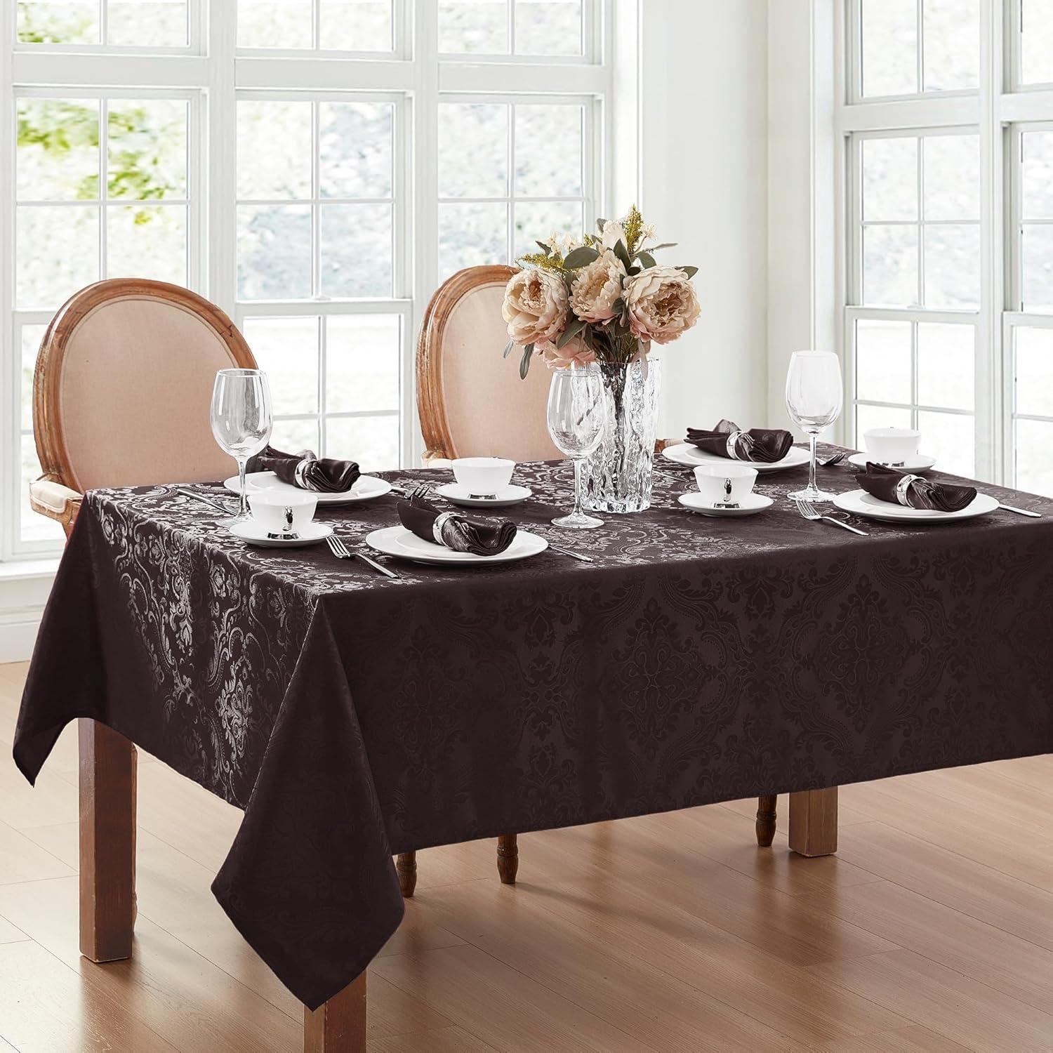 Elrene Caiden Elegance Damask Placemat, Set of 4 - 13" x 19" - Elrene Home Fashions