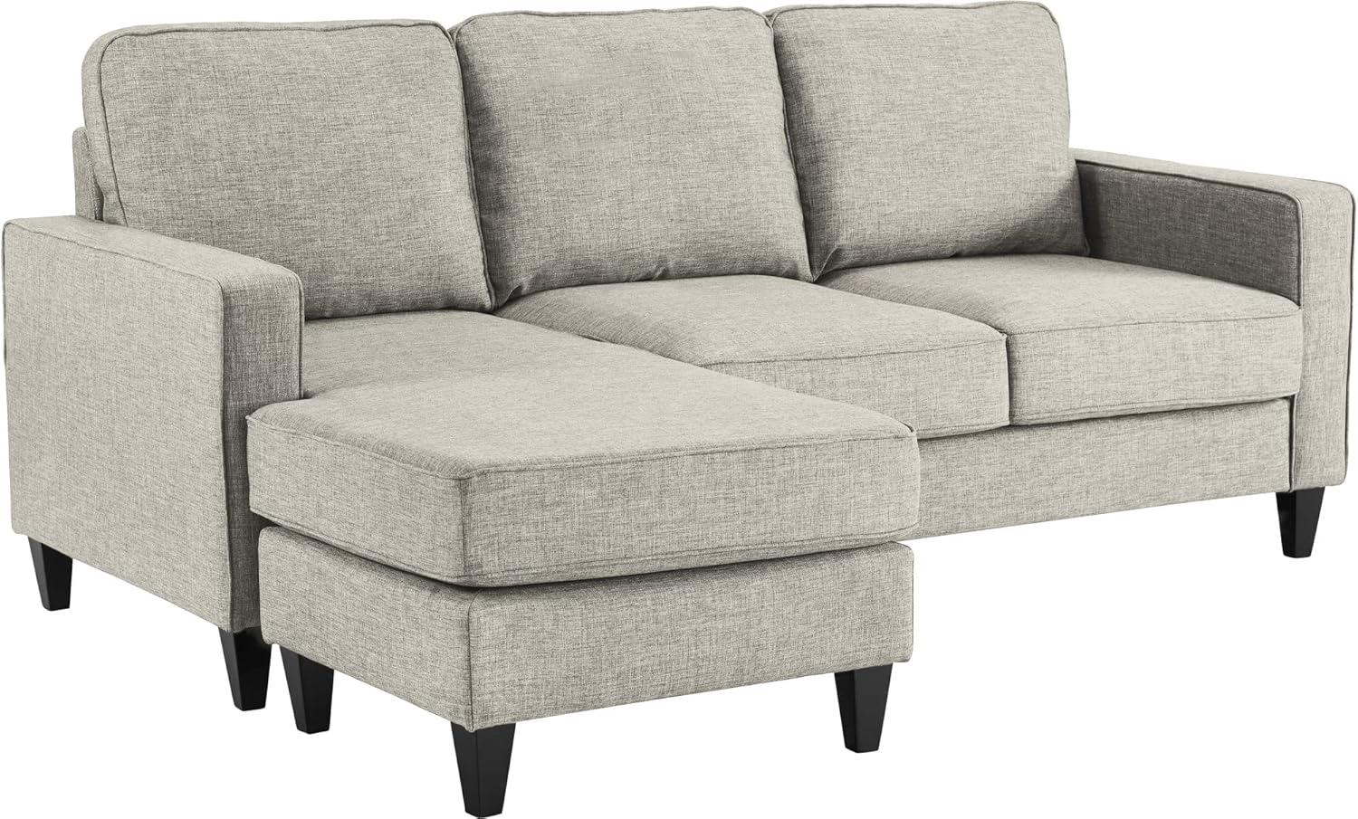 Serta Harmon Upholstered Reversible Sectional Sofa and Chaise