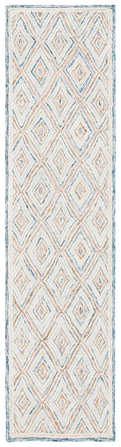 Capri CPR217 Hand Tufted Runner Rug - Navy - 2'3"x9' - Safavieh.