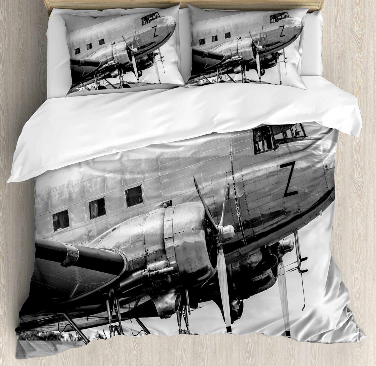 Airplane Modern & Contemporary Duvet Cover Set