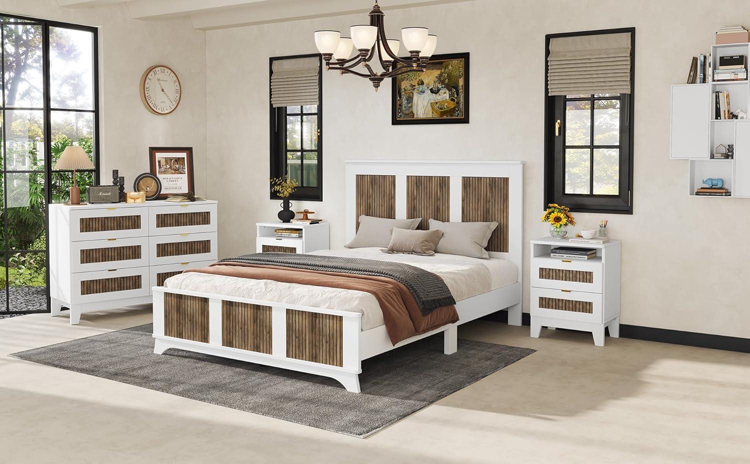 ToolCat Sleek & Modern 4-Piece Bedroom Set With Storage For Effortless Organization