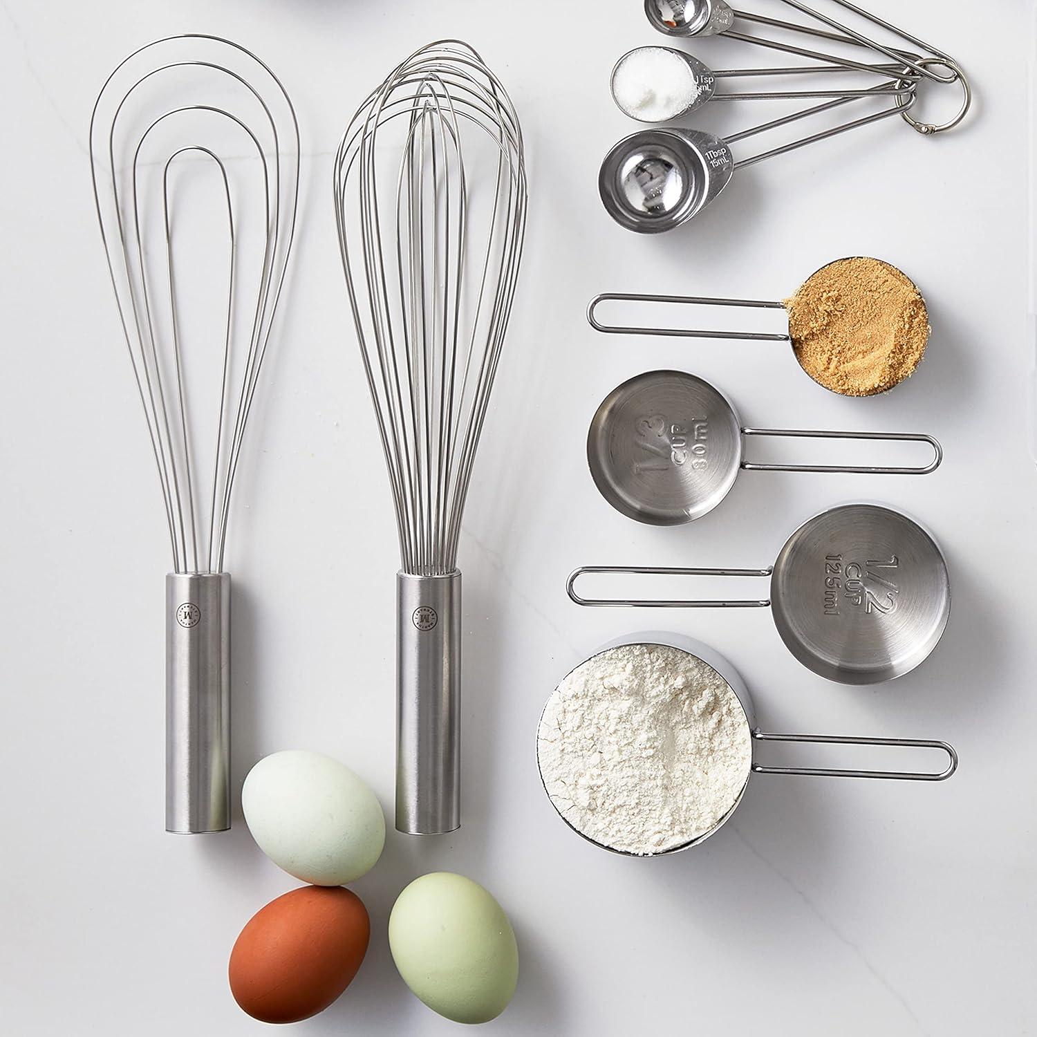 12" Stainless Steel Balloon Whisk with Satin Finish