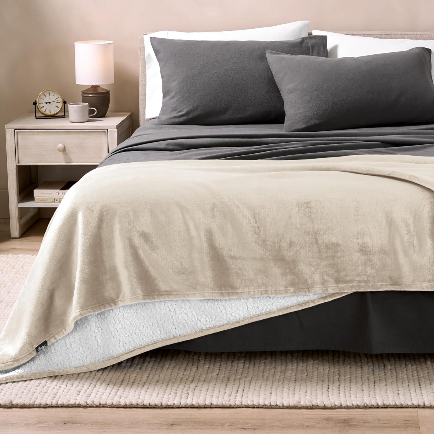 Bare Home Sherpa Fleece Blanket