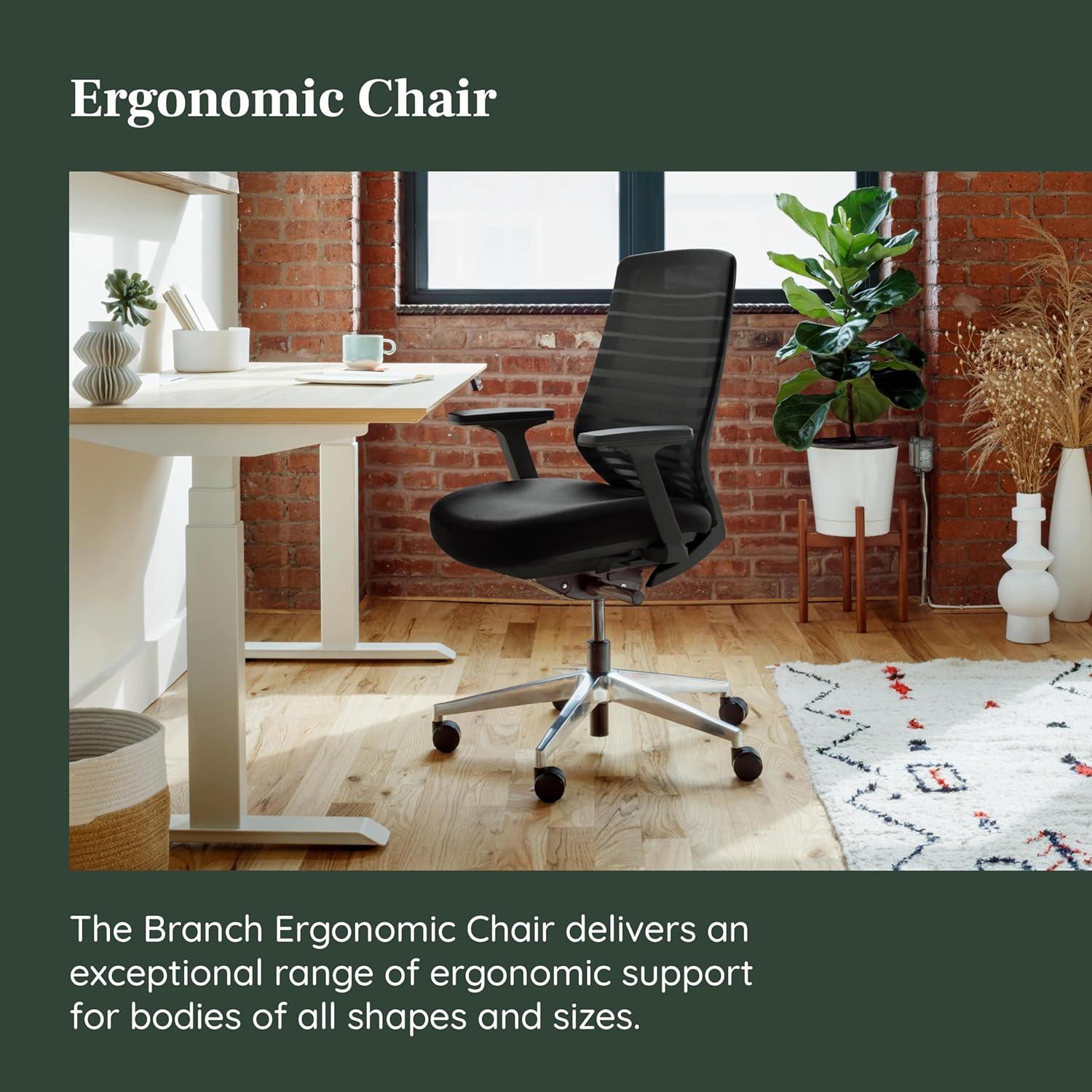 Black Mesh Swivel Ergonomic Task Chair with Adjustable Lumbar Support