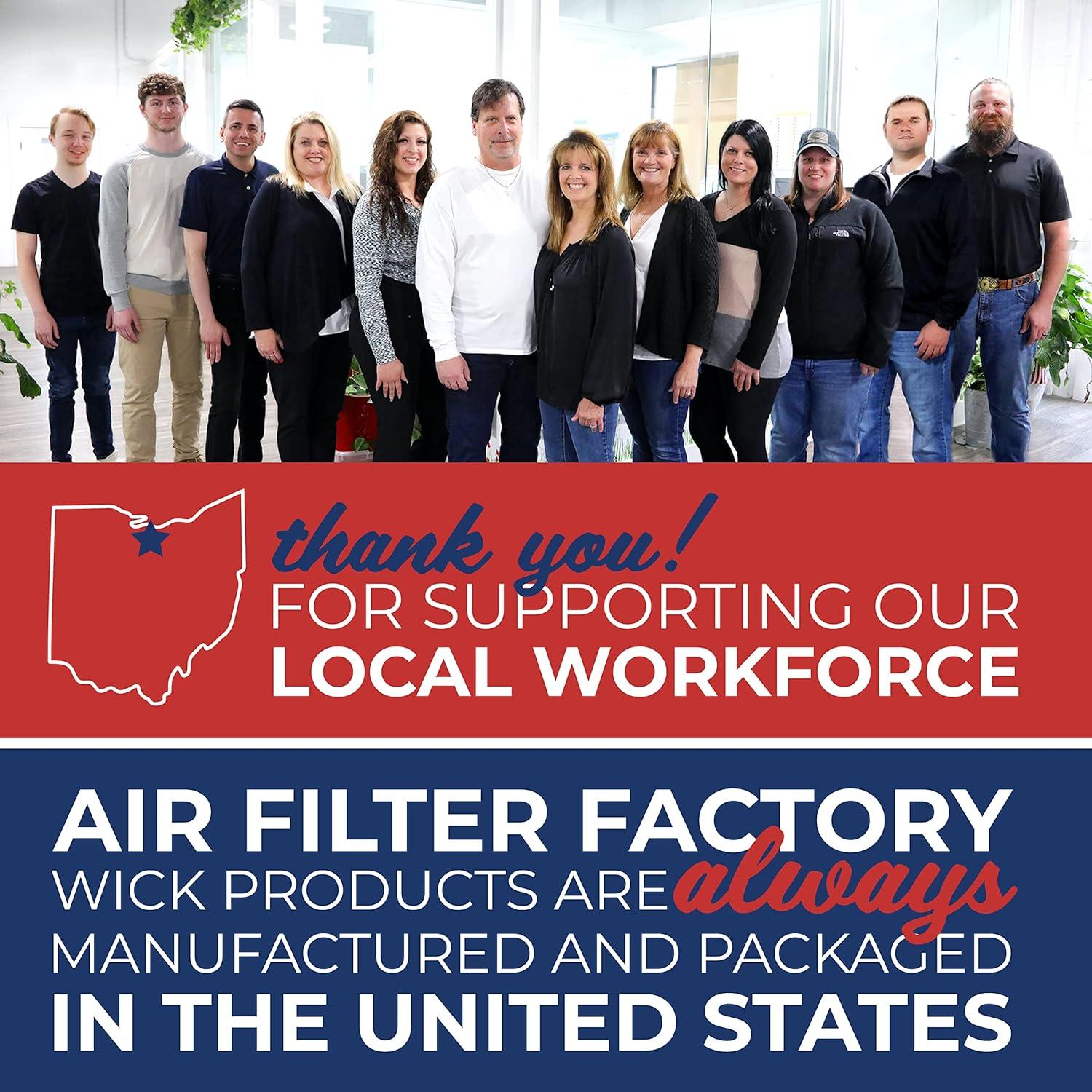 Air Filter Factory Replacement For 758.144150, 758.144151, 758.144170, 758.144171 Kenmore Humidifier Wick Filter 4-Pack