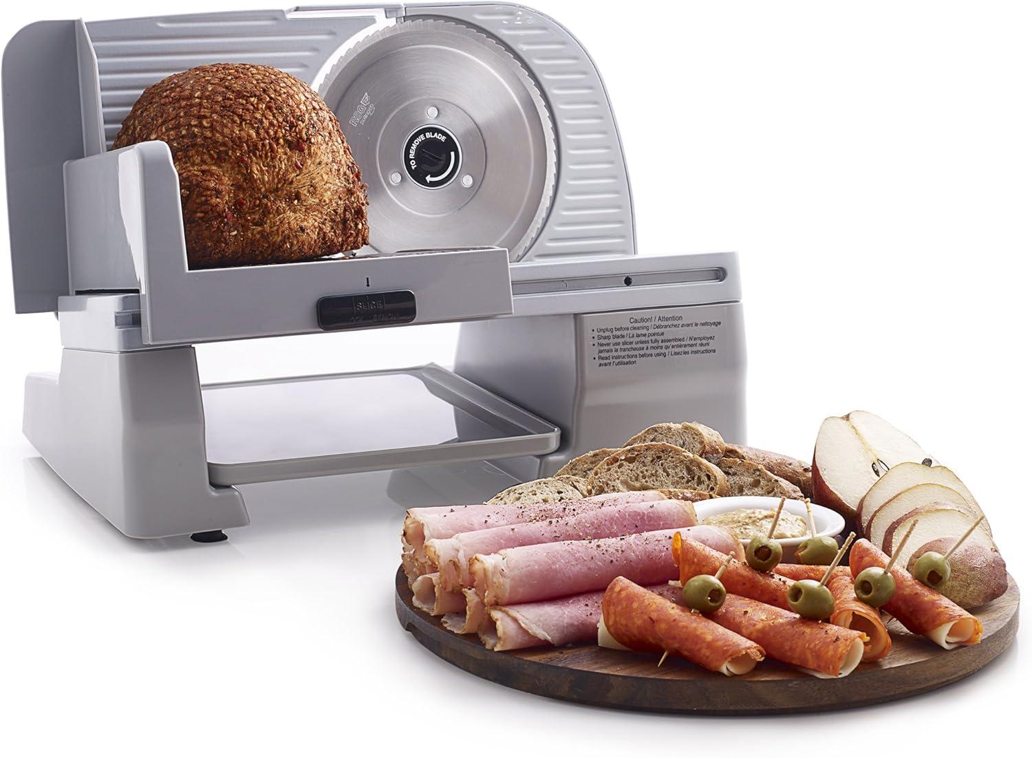 Chef's Choice Electric Meat Slicer with Stainless Steel Blade, 7-Inch, Silver, 609A