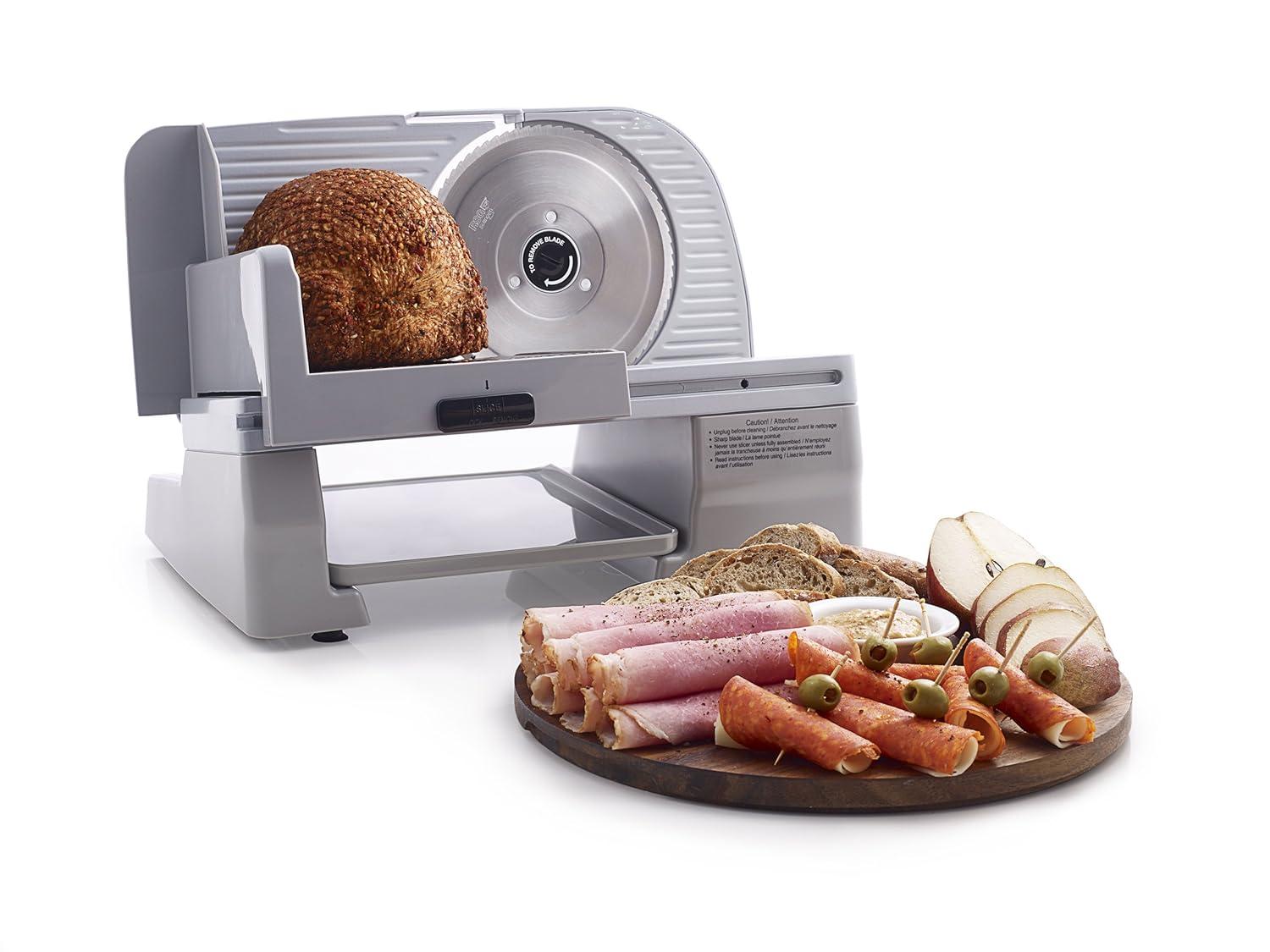 Chef's Choice Electric Meat Slicer with Stainless Steel Blade, 7-Inch, Silver, 609A