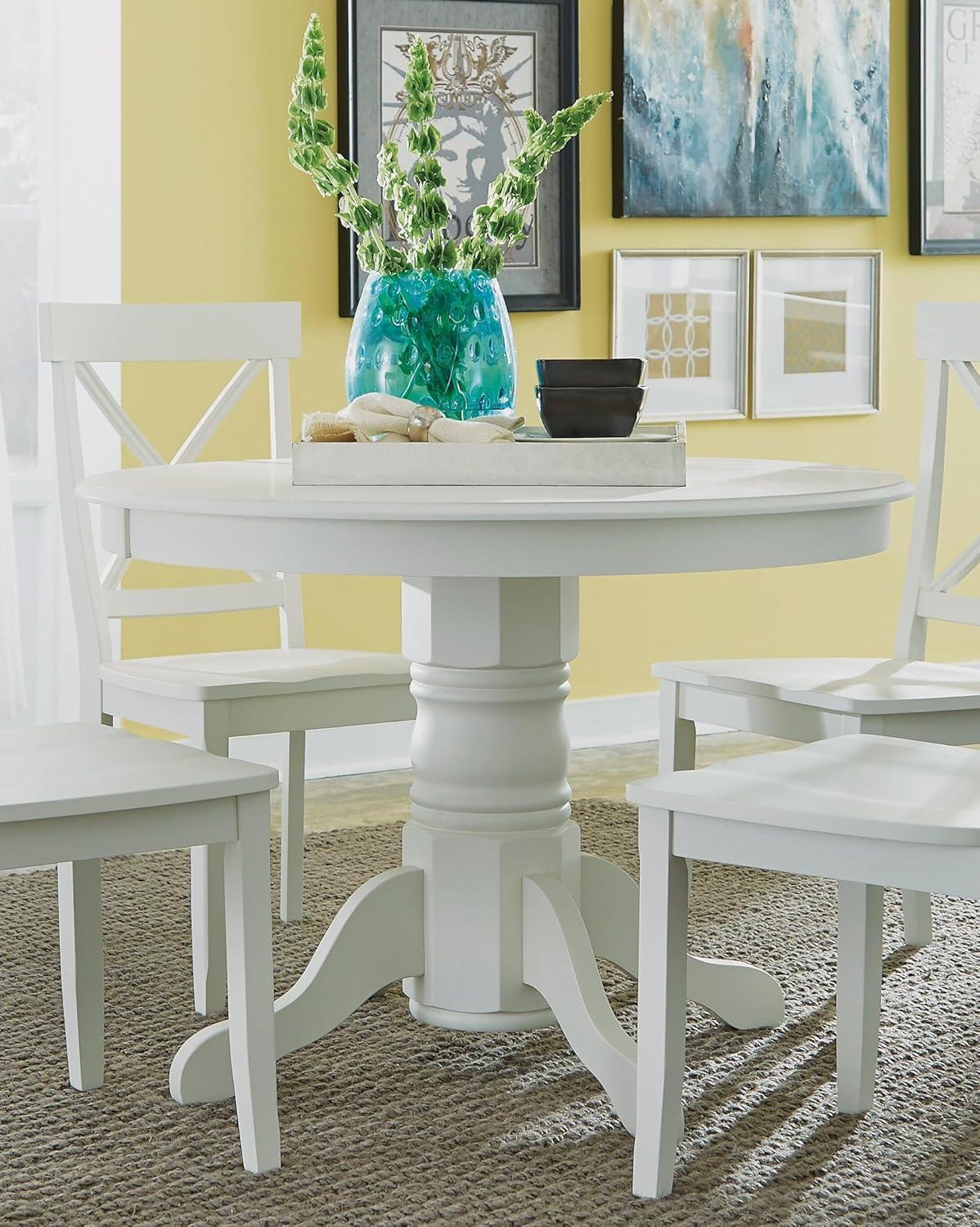 Warwick Dining Table Off White - Homestyles: Hardwood Frame, Kitchen, 42" Wide