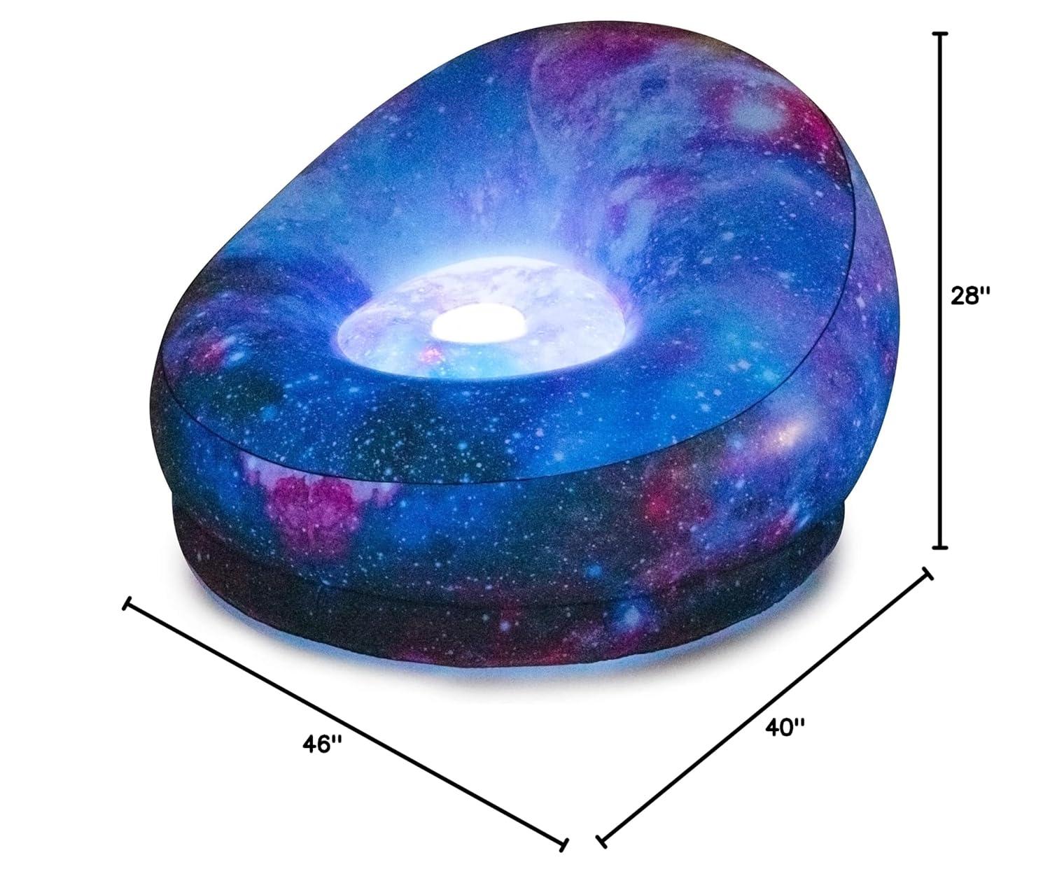 Air Candy Illuminated LED Inflatable Chairs (Galaxy LED Illuminated Gaming Chair)