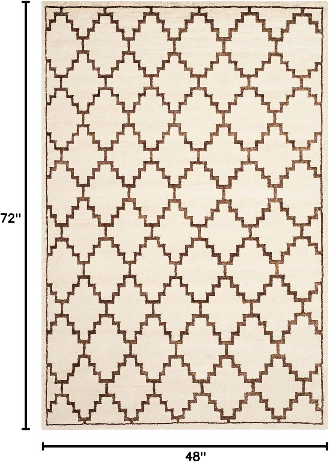 Safavieh Mosaic Hand Knotted Wool And Viscose Geometric Rug