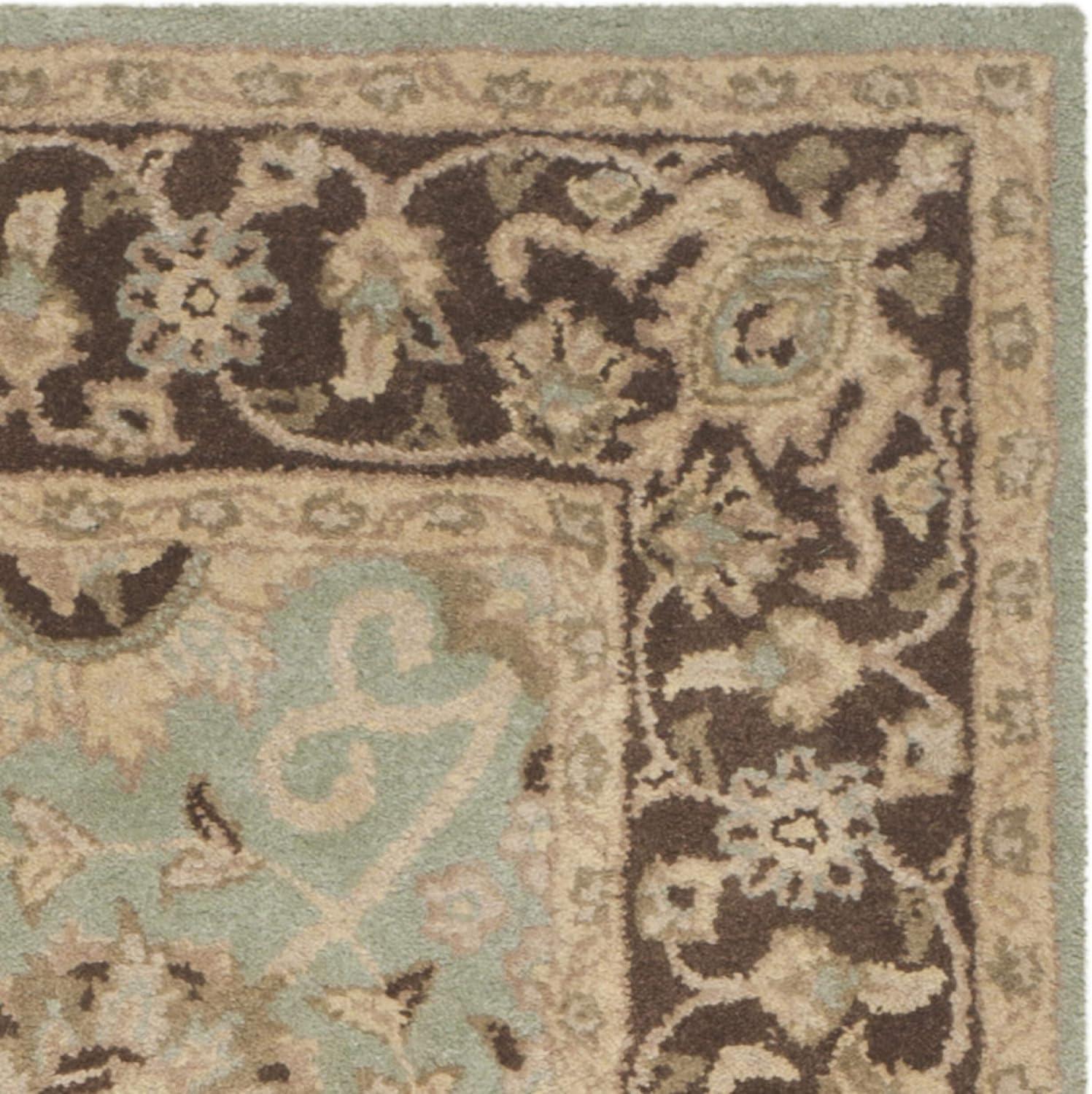 SAFAVIEH Antiquity Lilibeth Traditional Floral Wool Area Rug, Green/Brown, 8'3" x 11'
