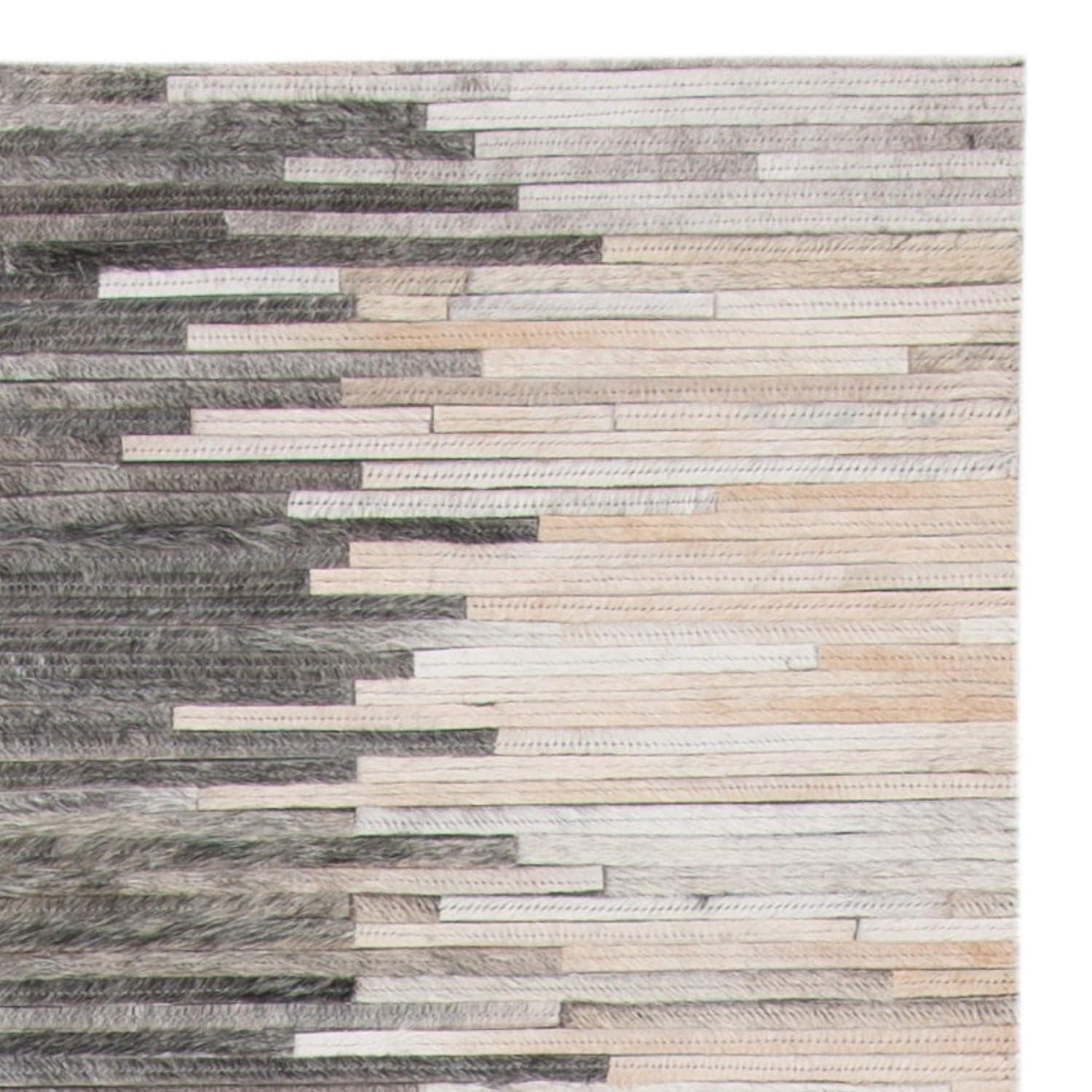 Studio Leather STL225 Hand Woven Indoor Runner Rug - Charcoal/Ivory - 2'3"x7' - Safavieh