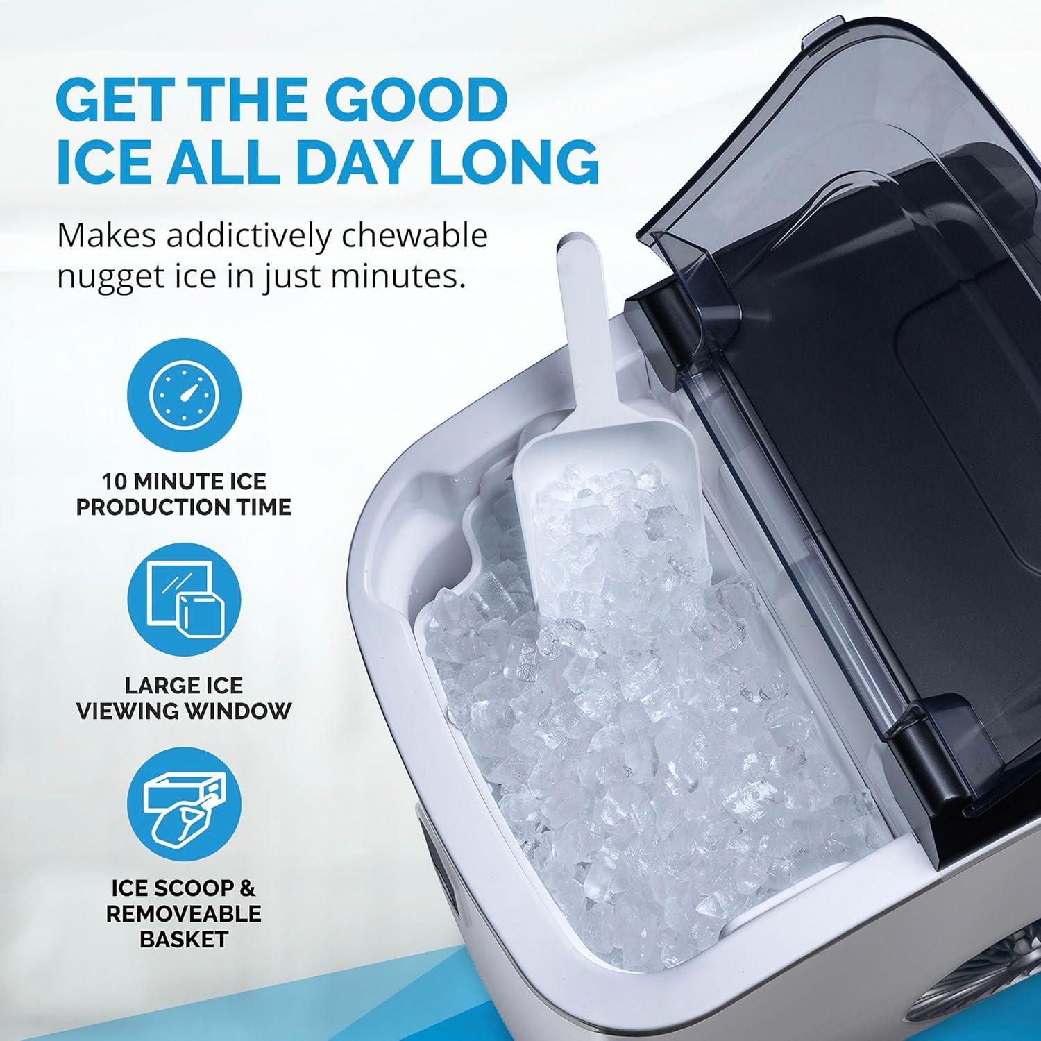 Newair 26 Lb. Daily Production Nugget Ice Portable Ice Maker