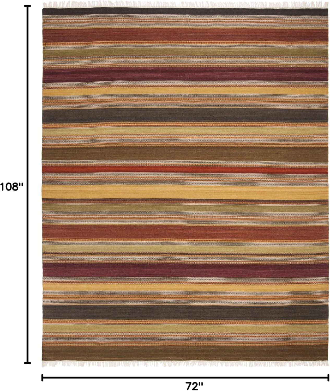 Striped Kilim STK315 Hand Woven Area Rug  - Safavieh